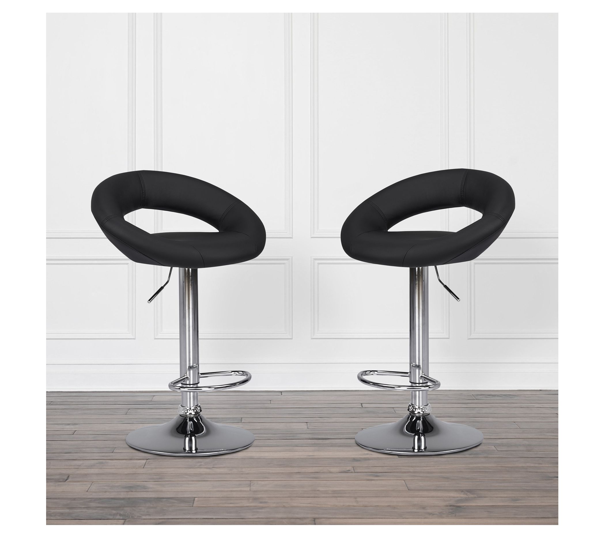 Daphne Adjustable Counter Bar Stool S 2 by Abb yson Living QVC