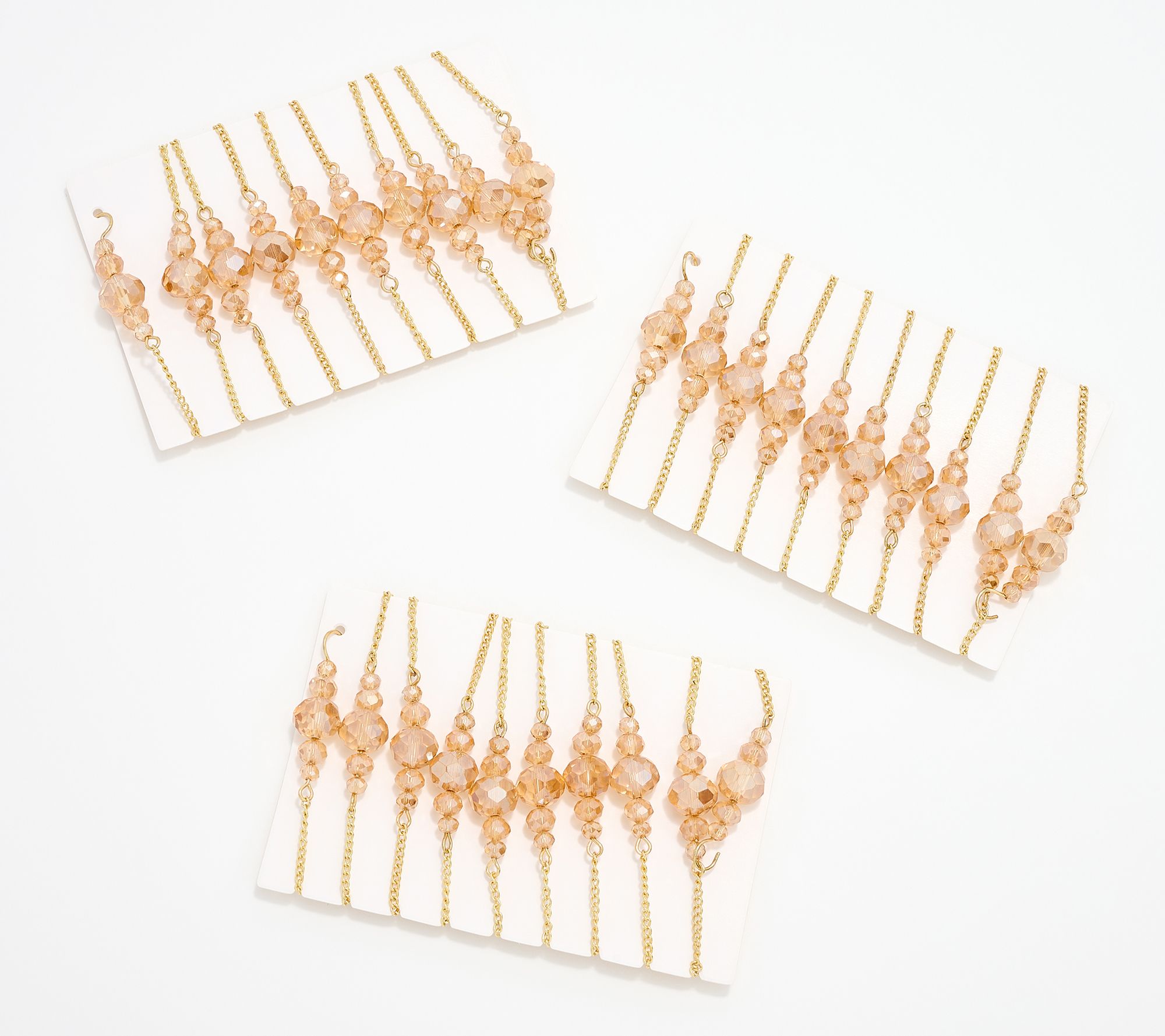 Simply Stunning Set of 3 Beaded Jewel 48" Garland by Janine Graff