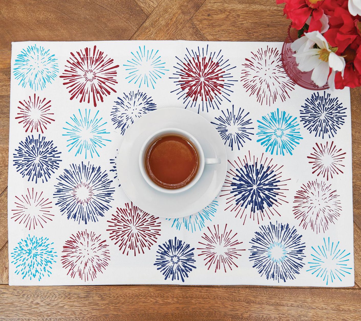 14" x 20" Firework Sparkle Placemat Set of 6 byValerie
