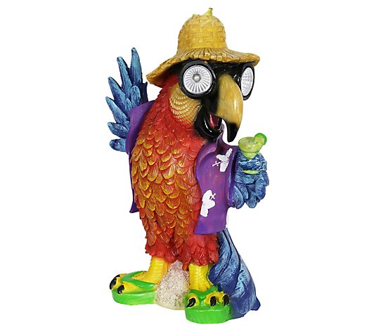 Exhart Solar Party Parrot Statue