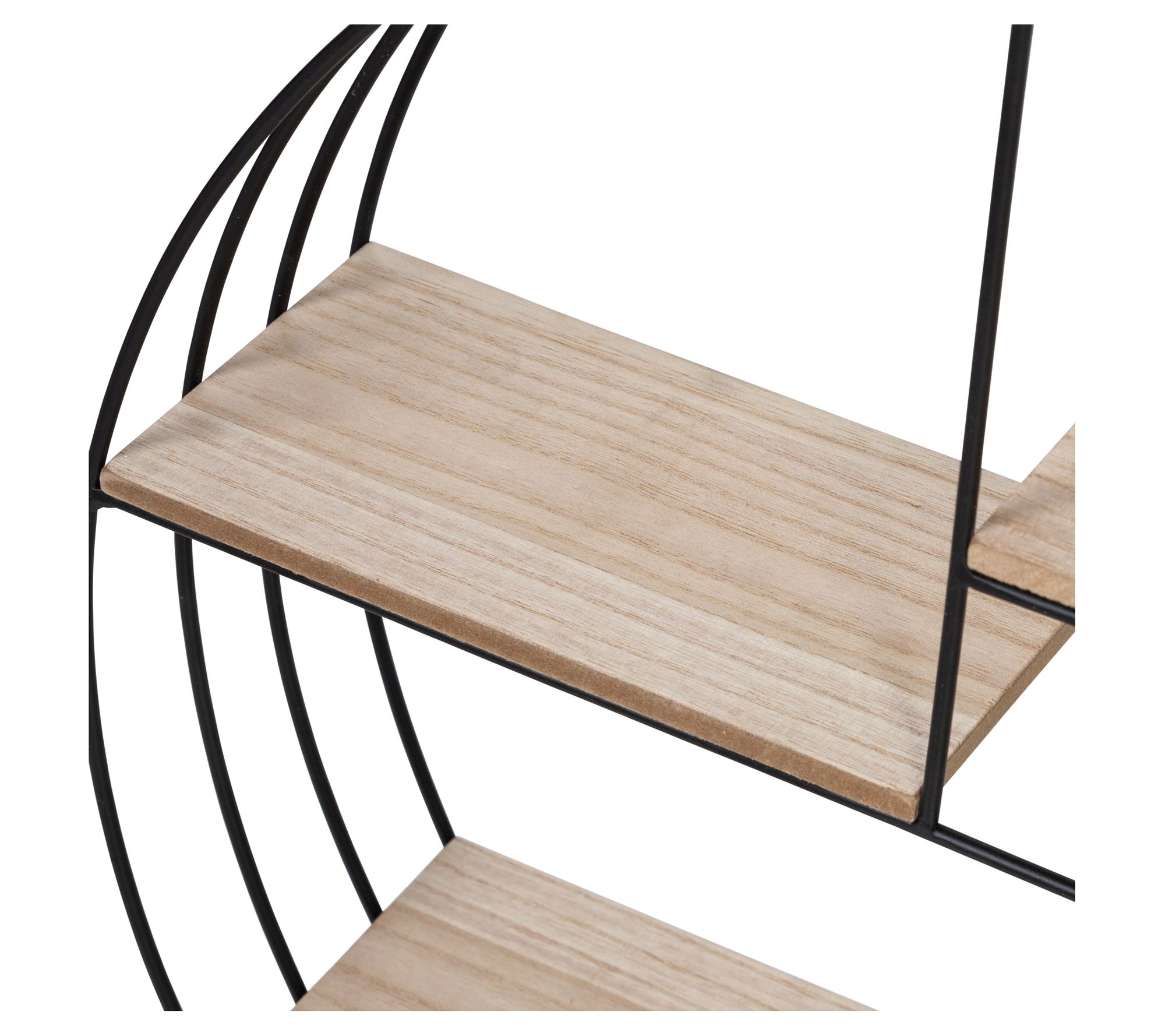 HoneyCanDo 4Tier Circular Decorative Metal Wall Shelf