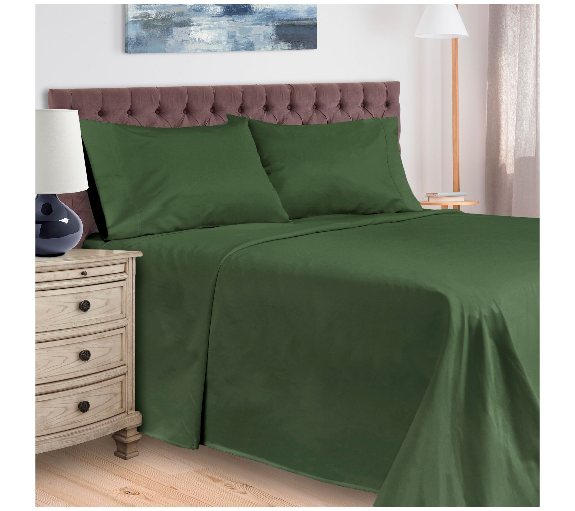 Superior 400TC Egyptian Cotton Deep Pocket Shee t Set, Queen