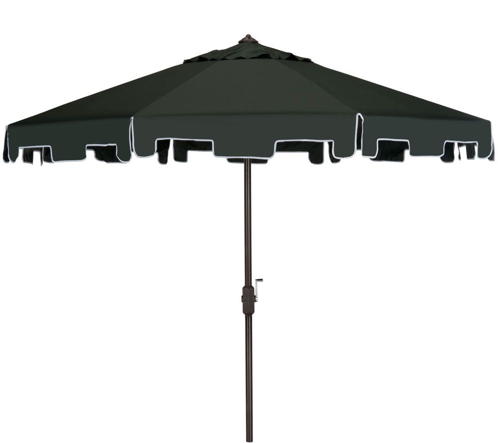 Safavieh Zimmerman 9' Tilt and Crank Market Umbrella w/Flap