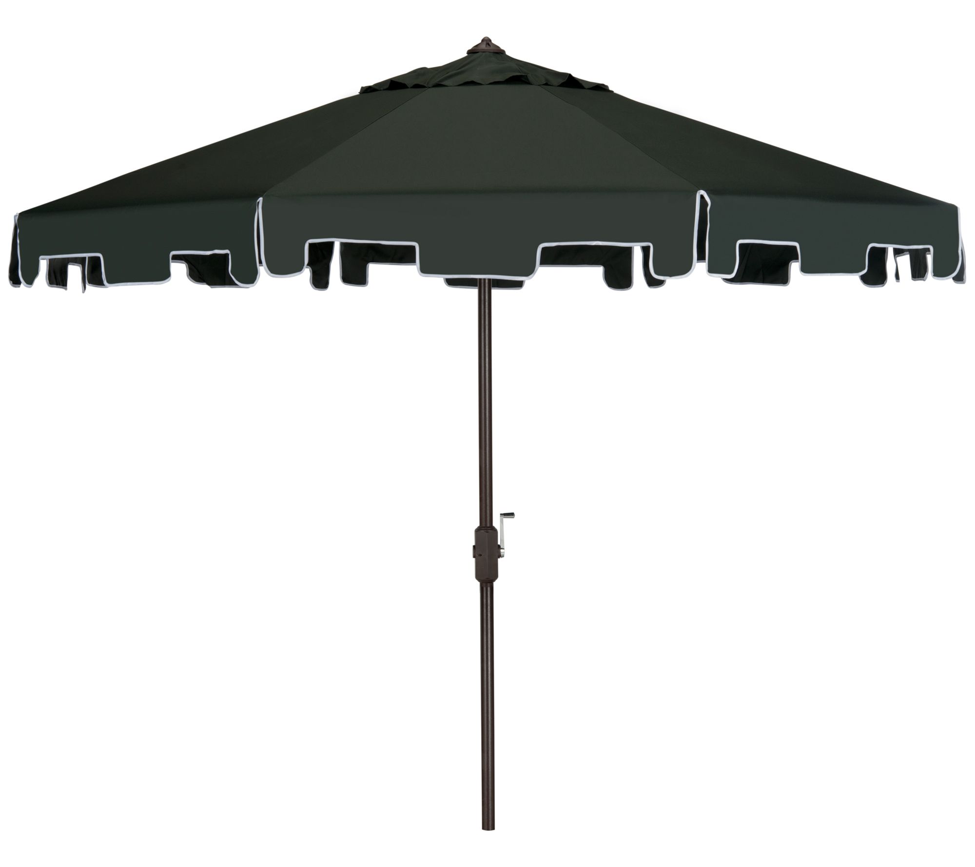 Safavieh Zimmerman 9' Tilt and Crank Market Umbrella w/Flap