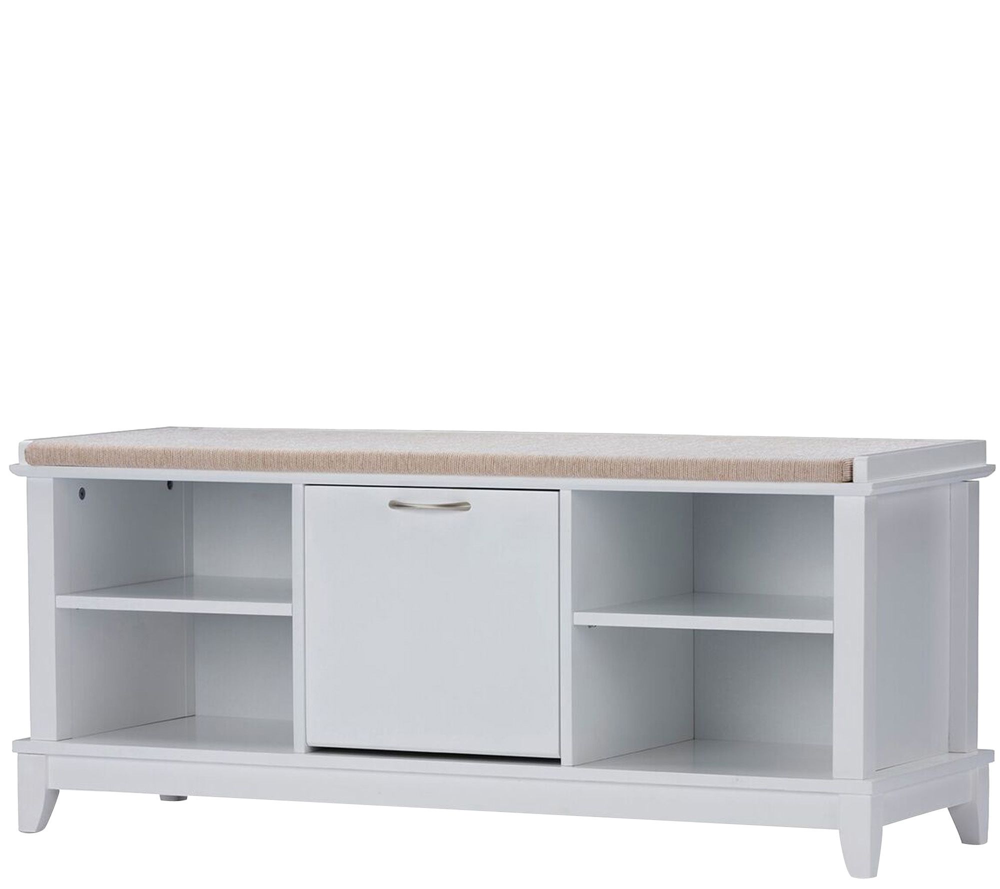 Baxton Studio Storage Seating Bench with Taupeabric Cushion