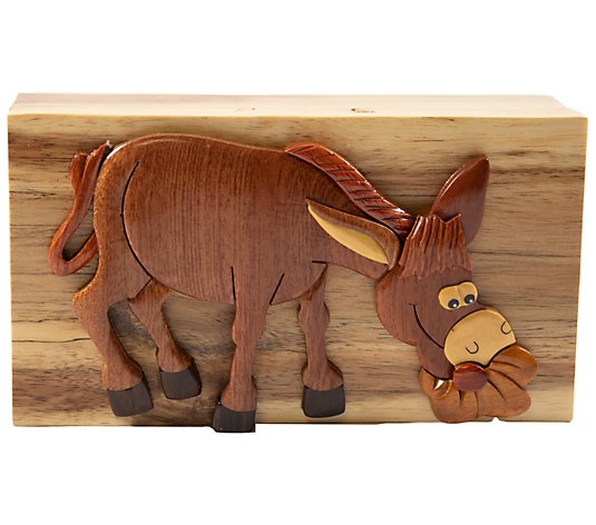 Carver Dan's Donkey Food Puzzle Box with MagnetClosures