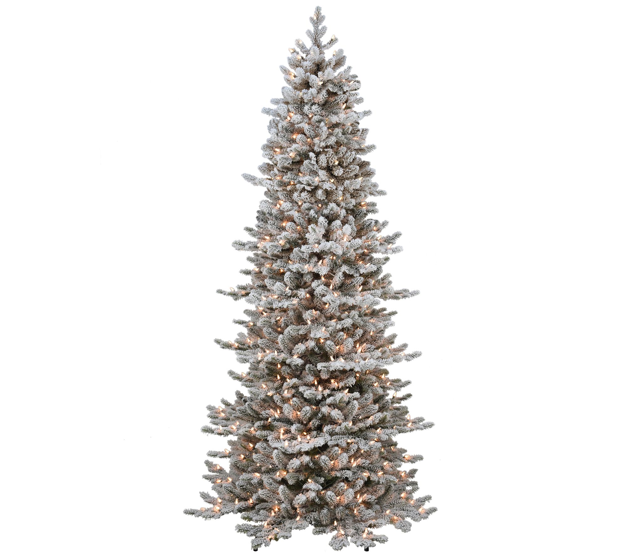 Puleo 6.5' Pre-lit Flocked Slim Royal MajesticDouglas Fir