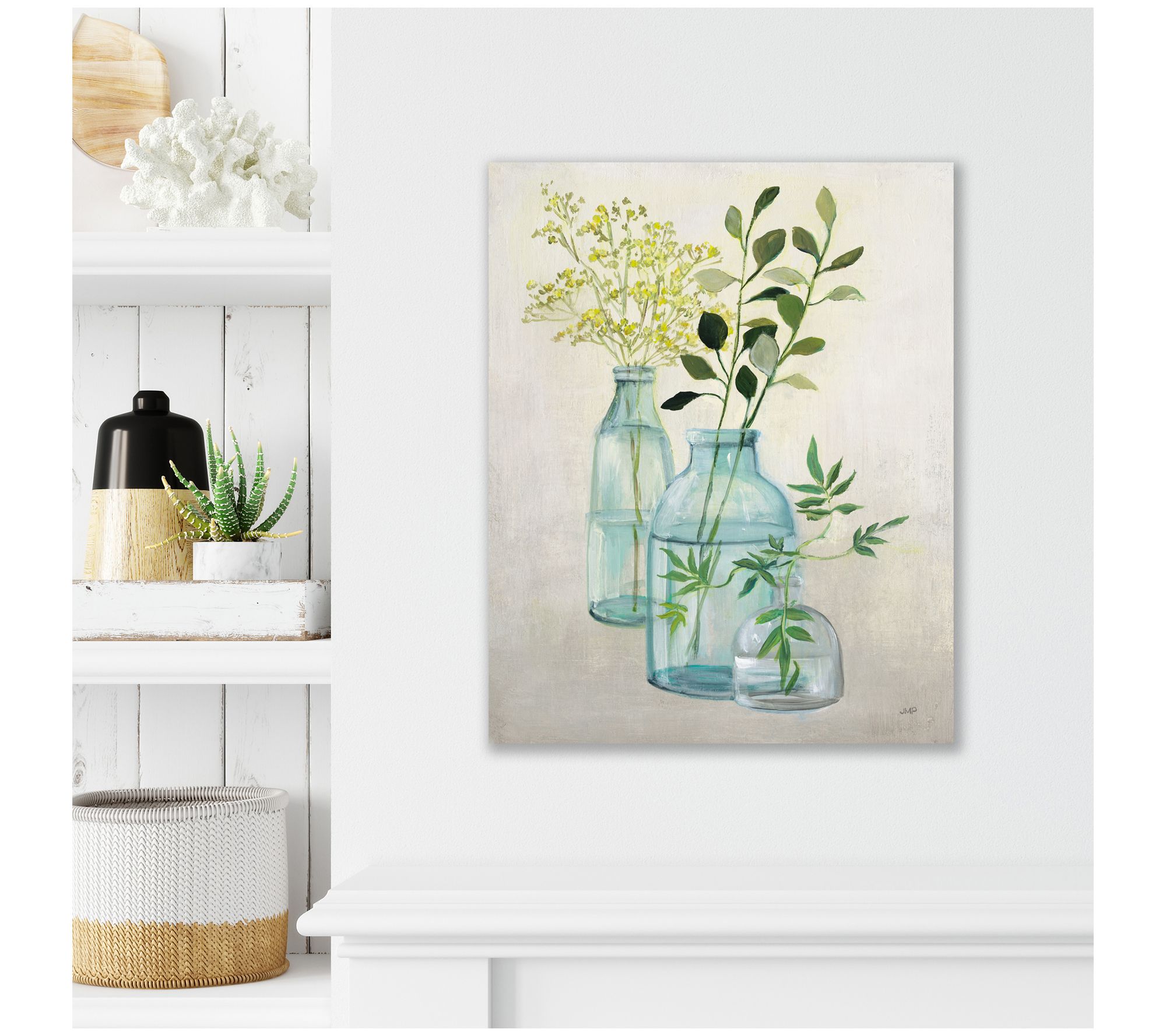 Courtside Market Woodland Greenery I 16x20 Canvas Wall Art