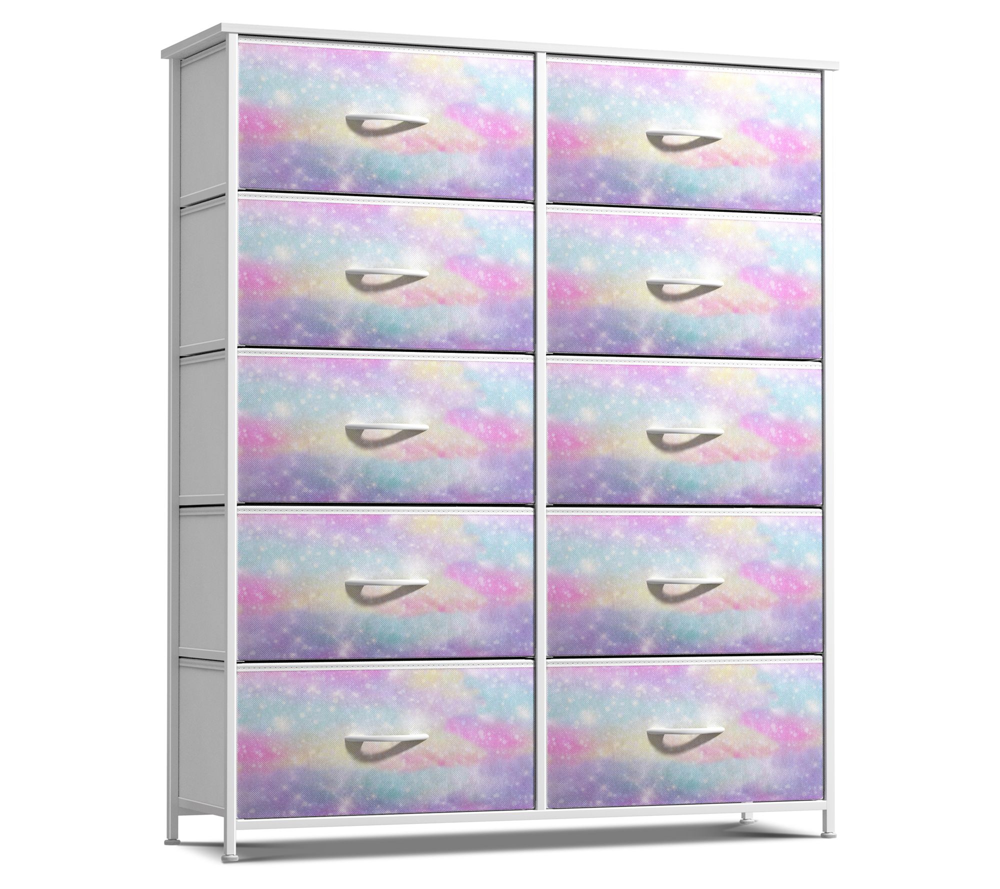 Sorbus Dresser with 10 Drawers - Pastel Colors