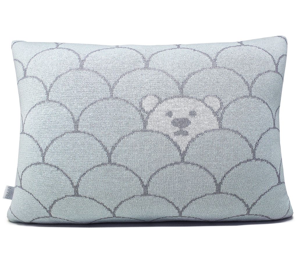 Rian Tricot Cushion - Wally Light Blue