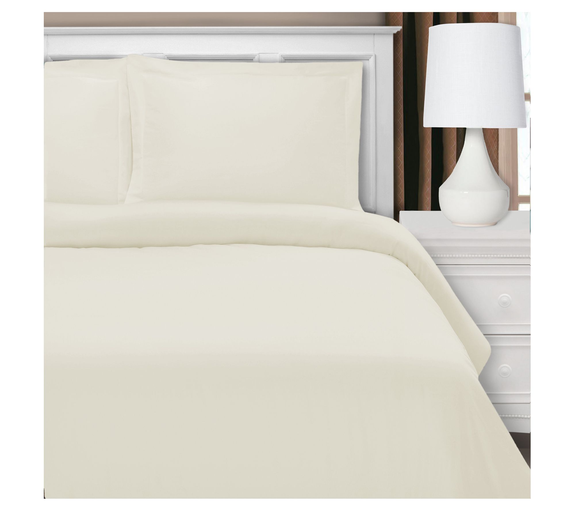 Superior 1200TC Cotton Blend Duvet Cover Set, Full/Queen