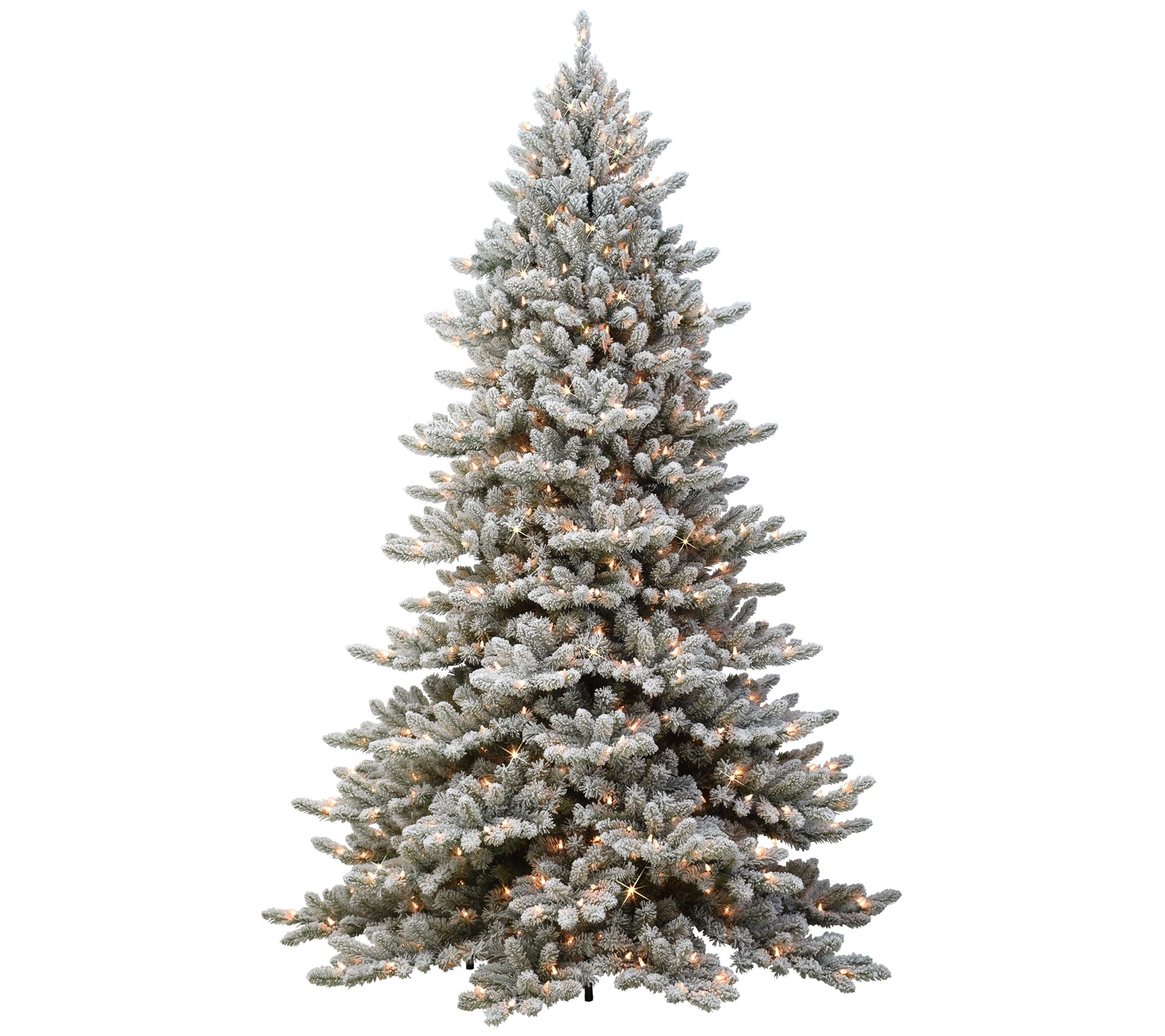 6.5' Pre-Lit Flocked Royal Majestic ArtificialFrase Fir Tre