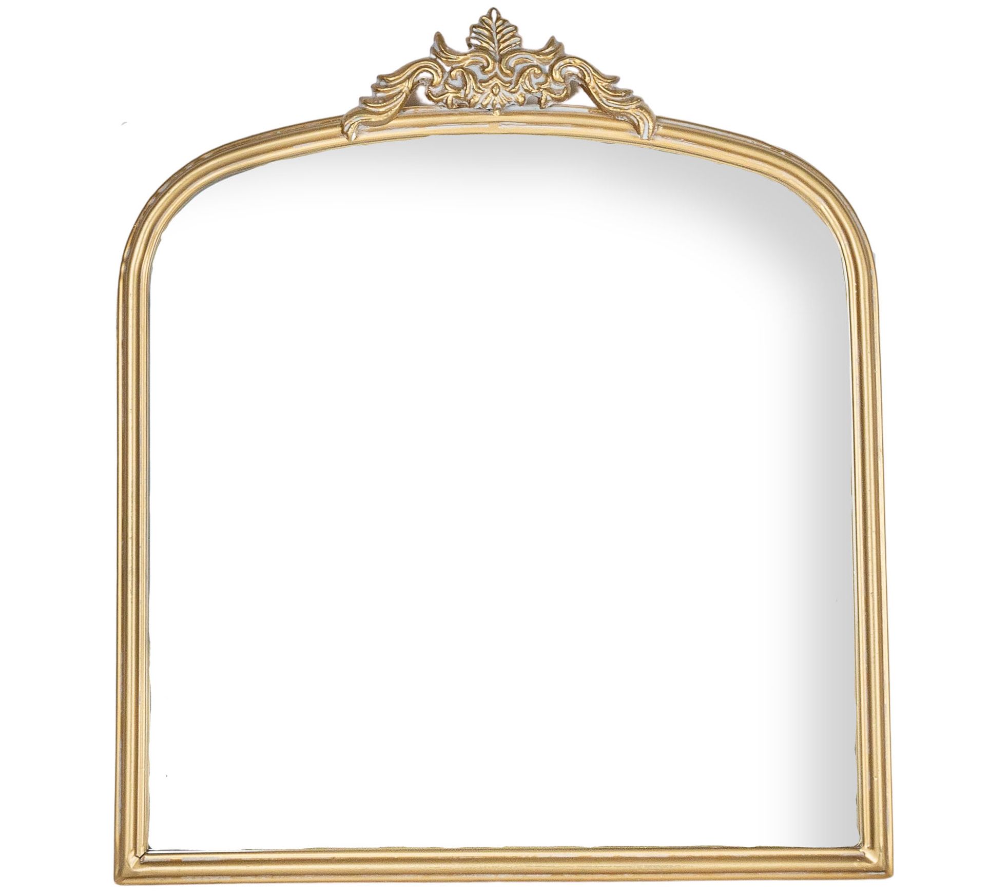 Foreside Home & Garden Wall Mirror Brass Metal& Glass