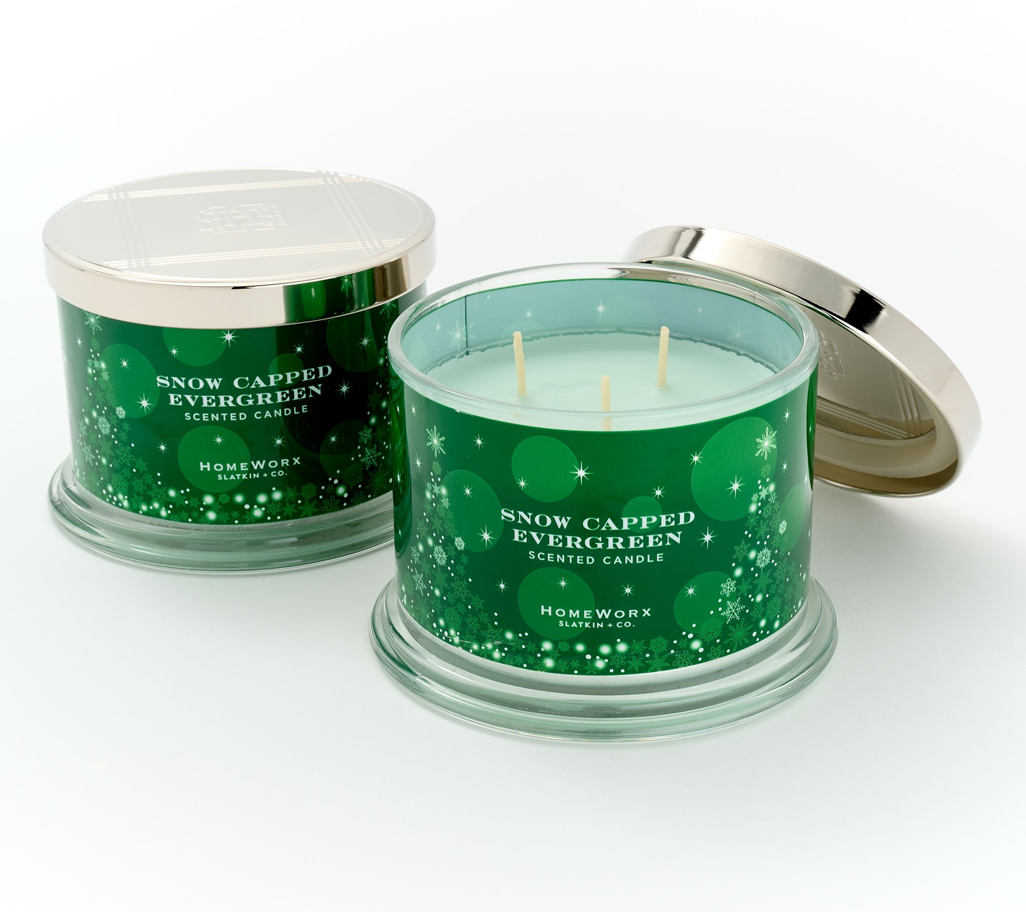 HomeWorx by Slatkin + Co. S/2 14oz Tree Candles