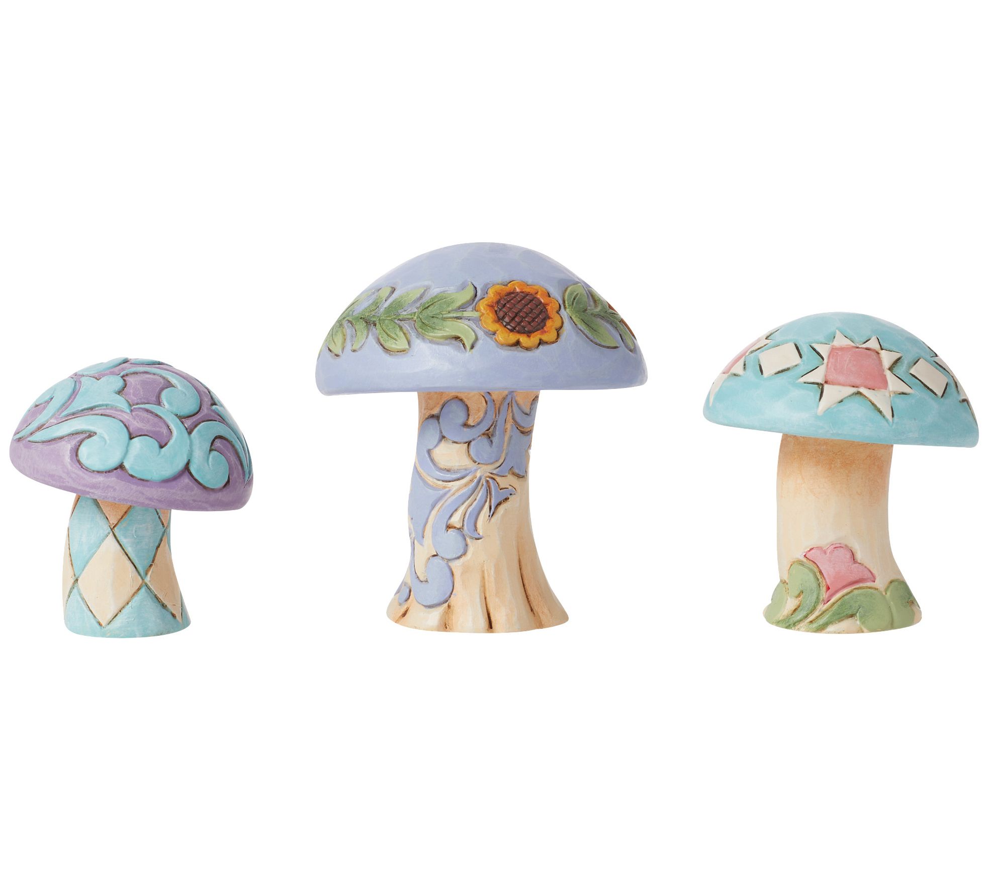 Jim Shore Mushrooms Set of 3 Figurines