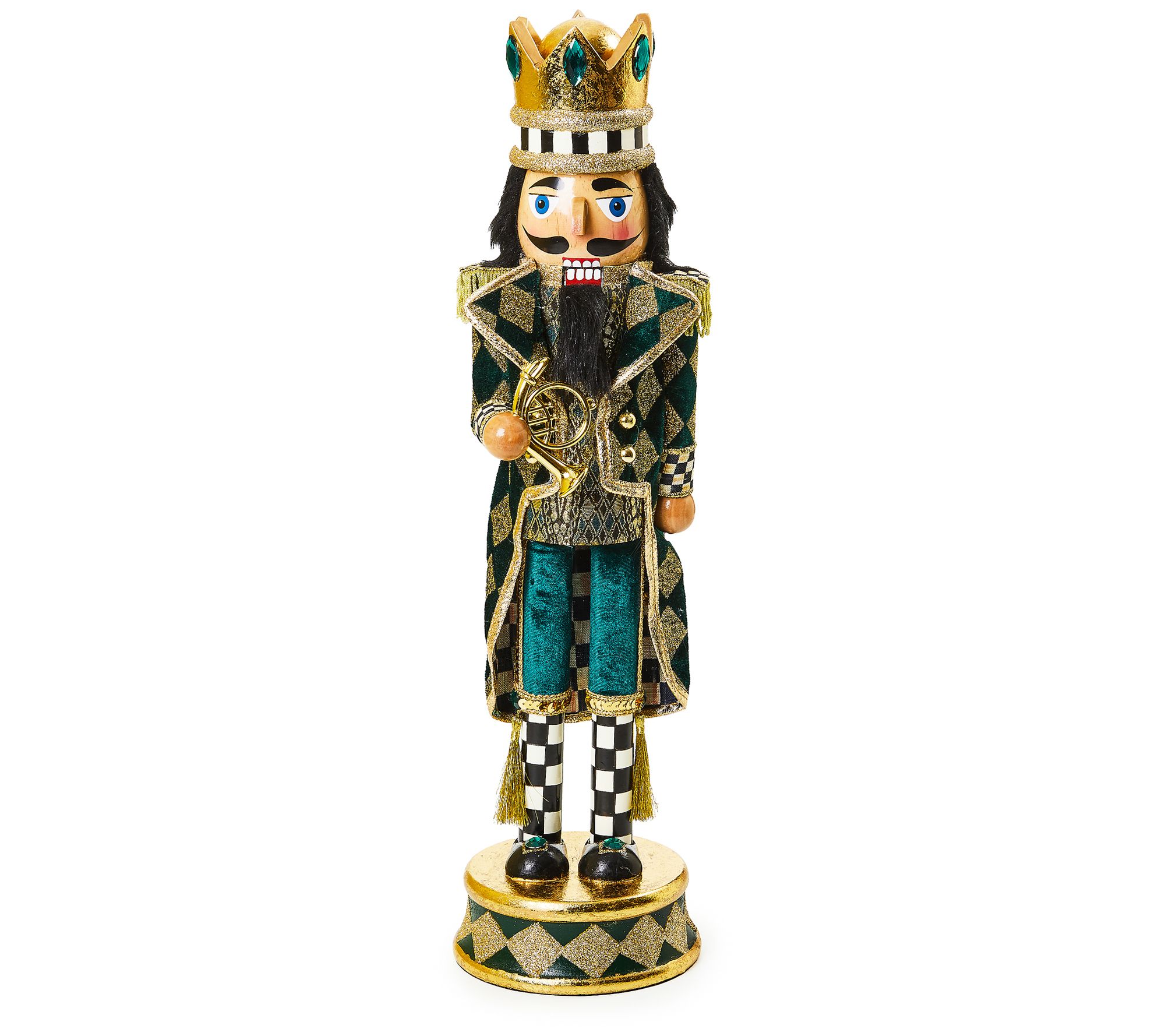 MacKenzie- Childs Emerald Luxe Nutcracker