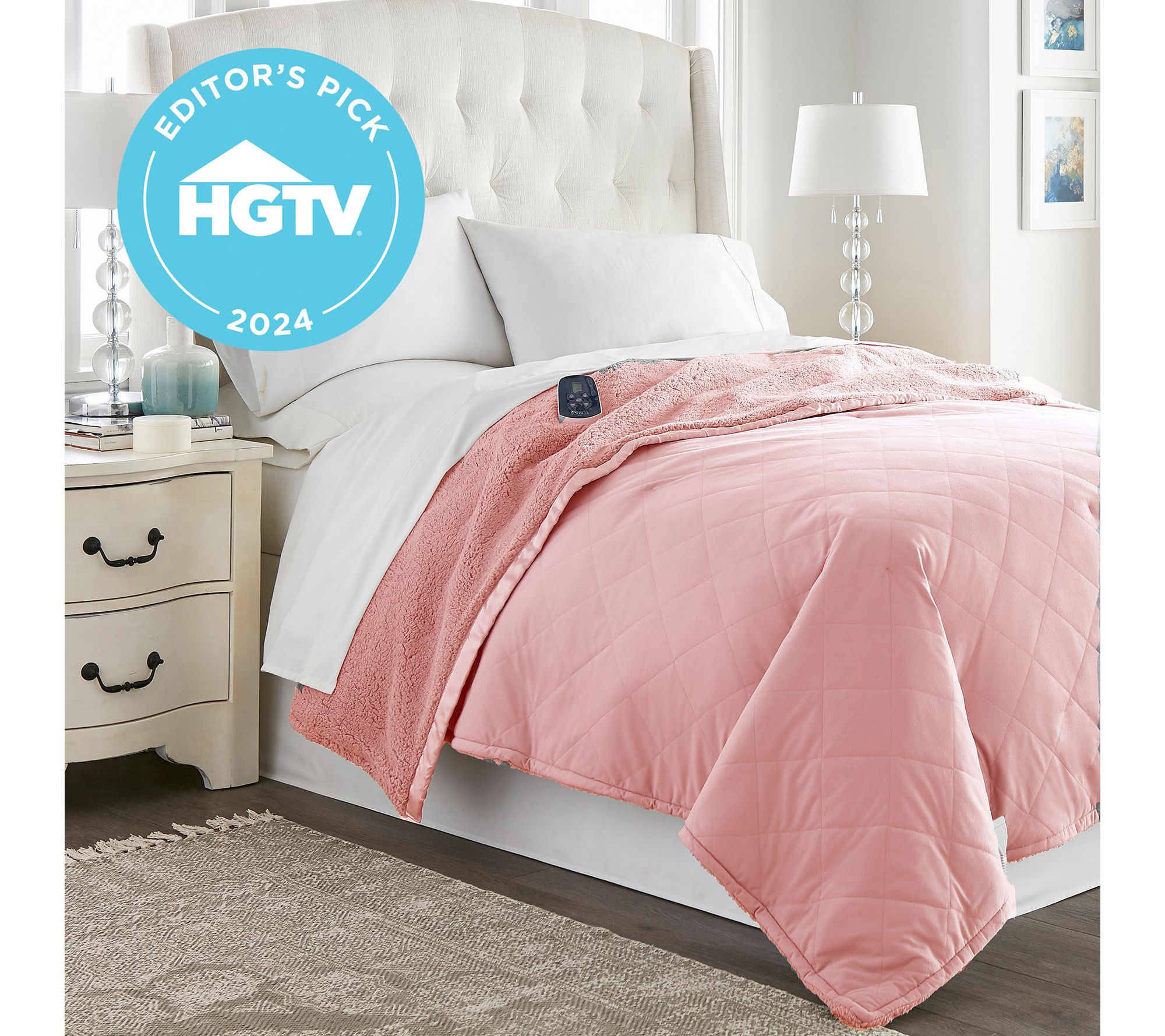 Shavel Micro Flannel Reverse to Sherpa Electric Blanket- Full