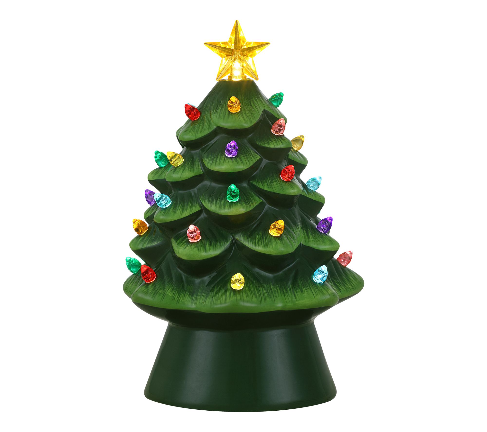 Mr. Christmas 8 in. Nostalgic Ceramic Tree - Green