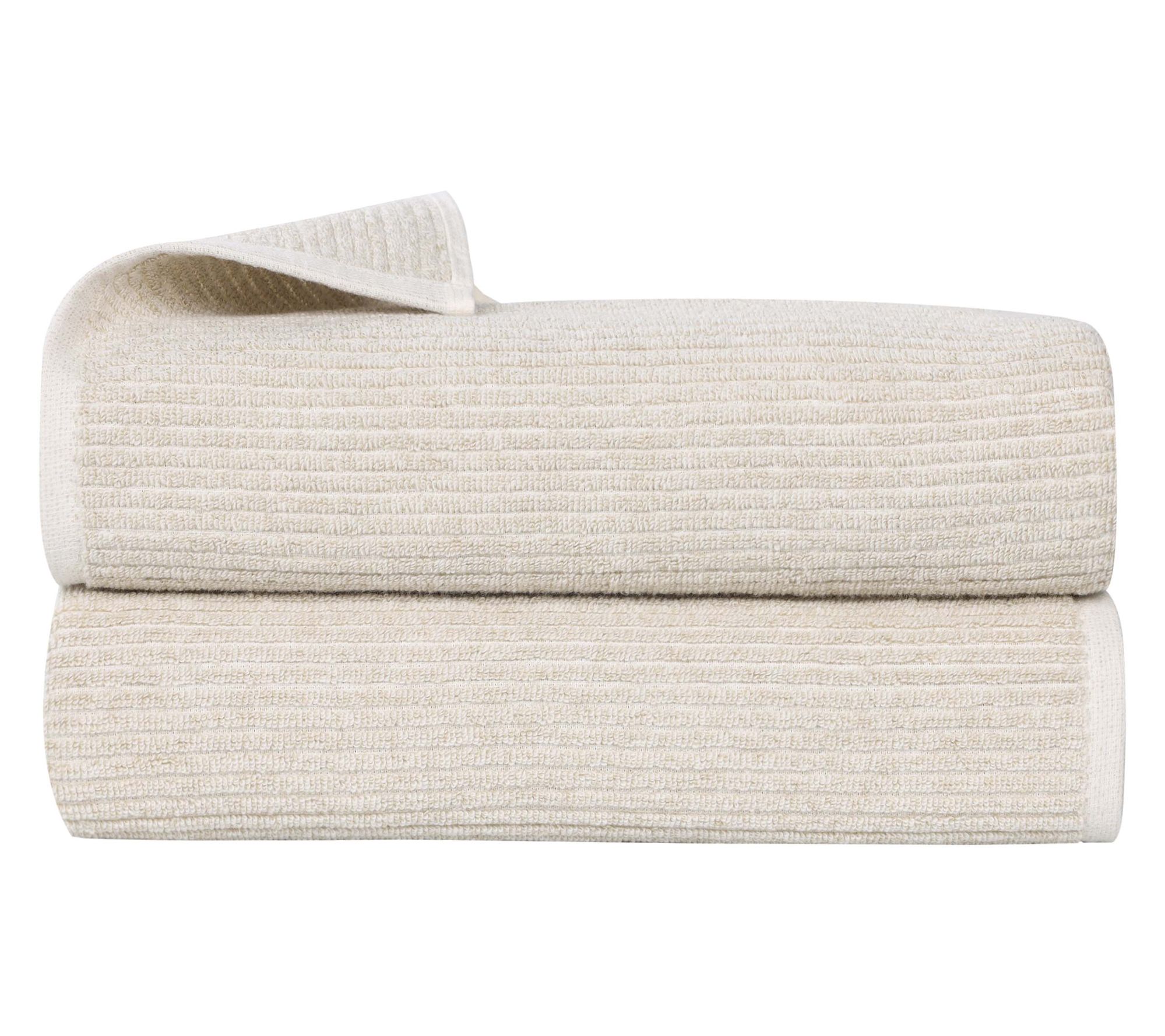 Superior Destin Cotton 2PC Blend Solid Bath Sheets
