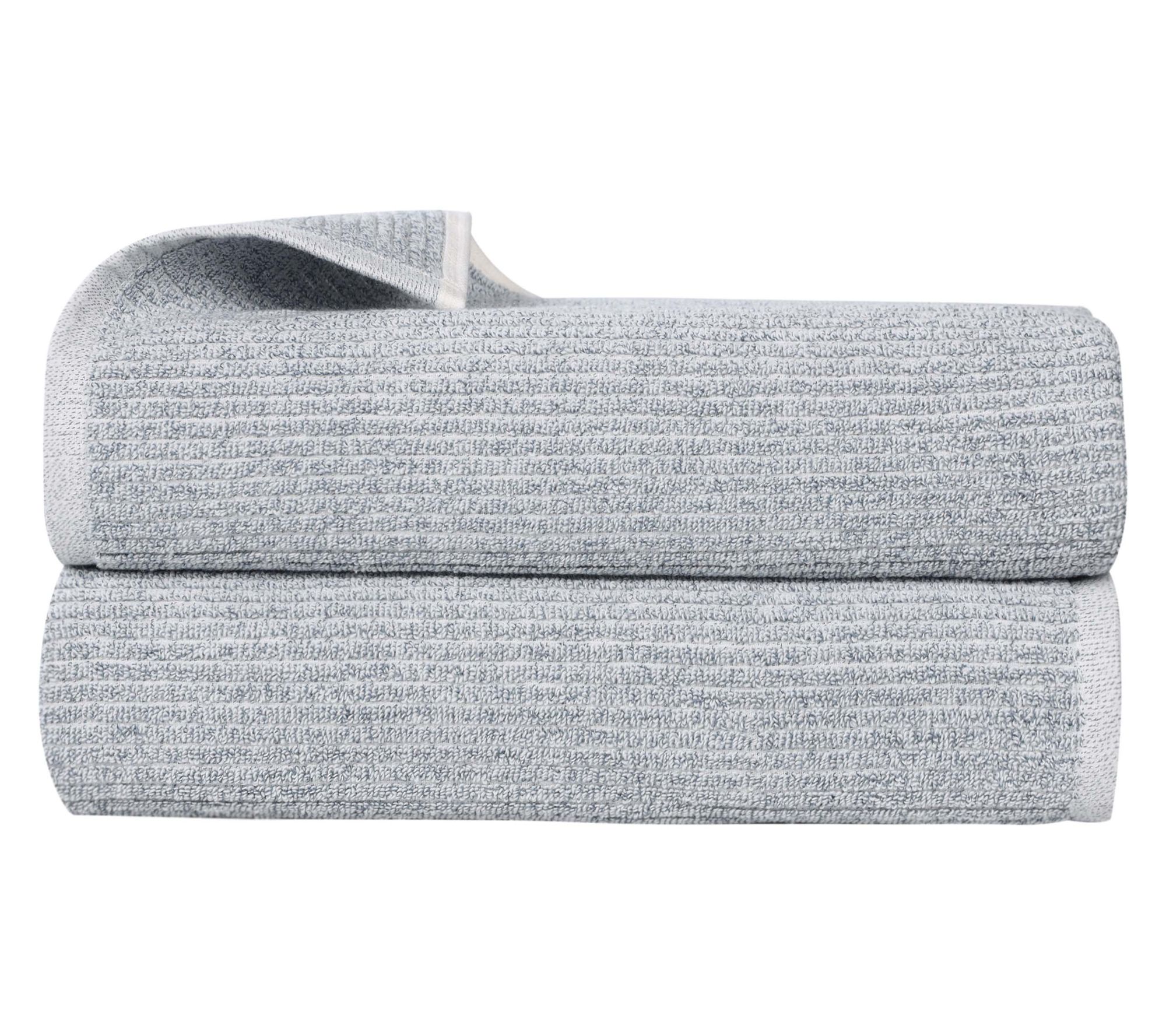 Superior Destin Cotton 2PC Blend Solid Bath Sheets