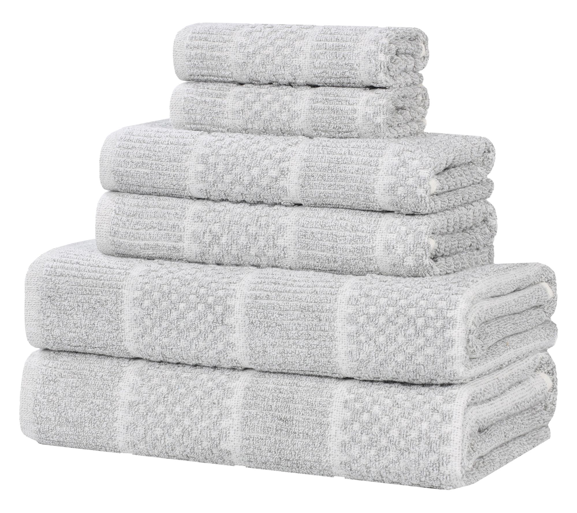 Superior Naples Cotton Blend Solid 6 Piece Towel Set