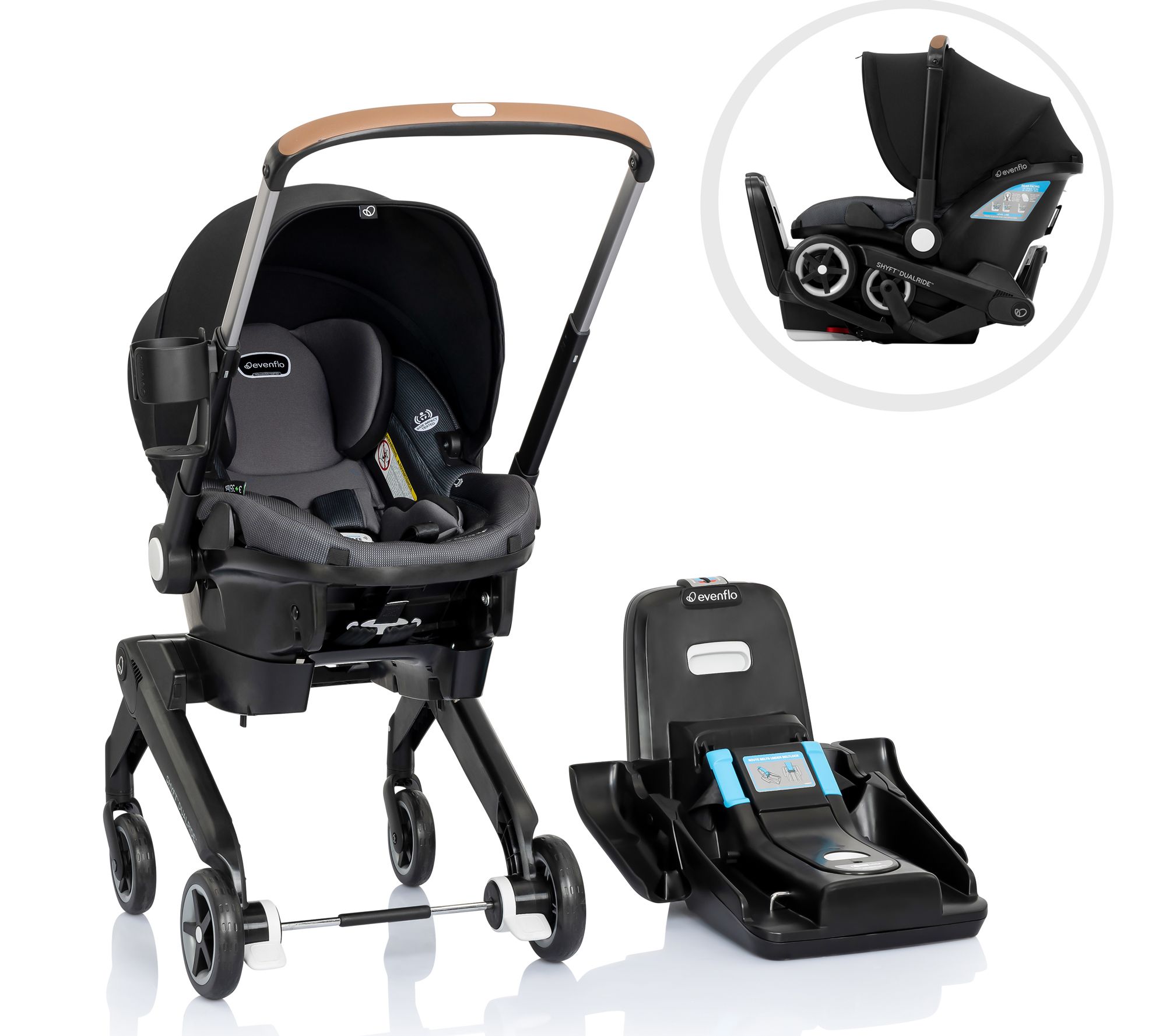 Evenflo Shyft DualRide Infant Car Seat StrollerCombo