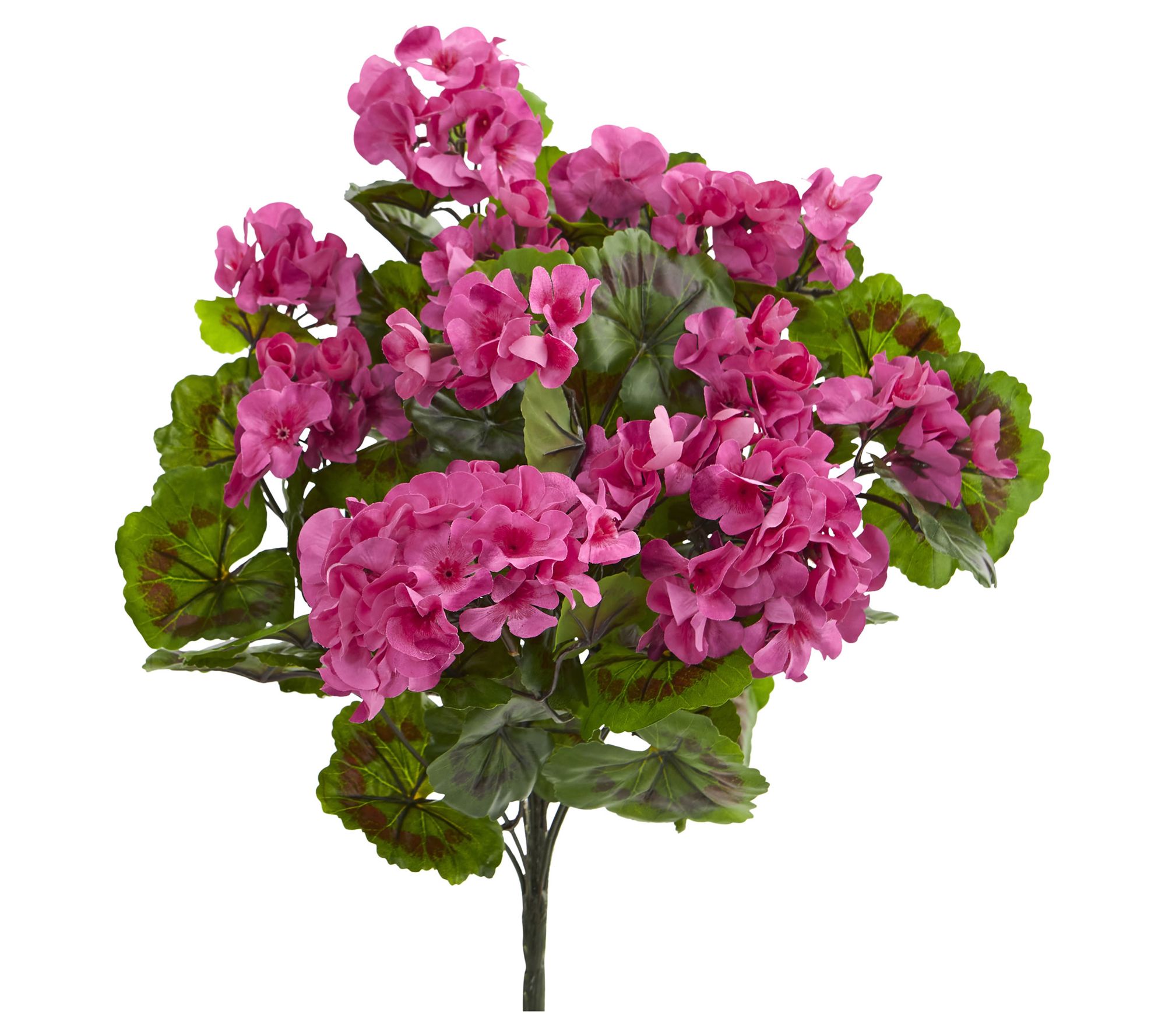 Nearly Natural Geranium Artificial Bush UV Res(Set of 3)