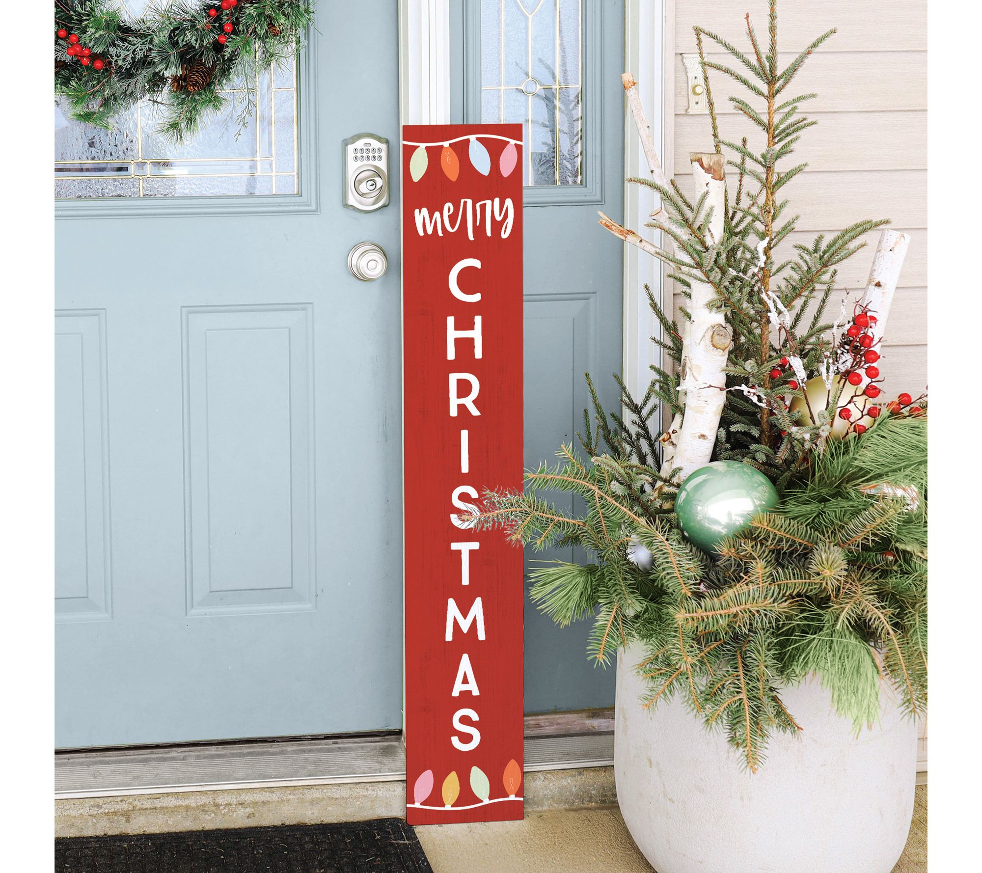 Sincere Surroundings 47" Merry Christmas LightsPorch Board