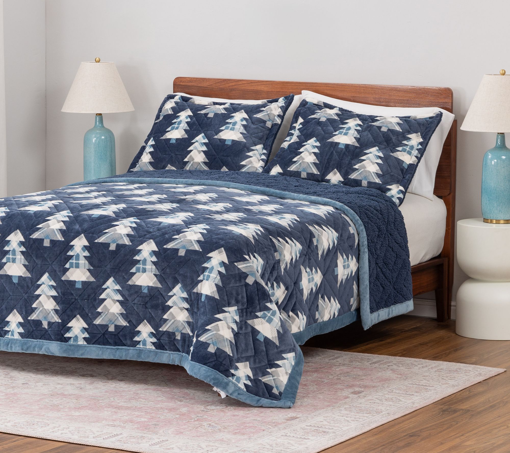 "As Is" Berkshire Ultrasonic Velvetsoft rev. Sherpa Set-KG