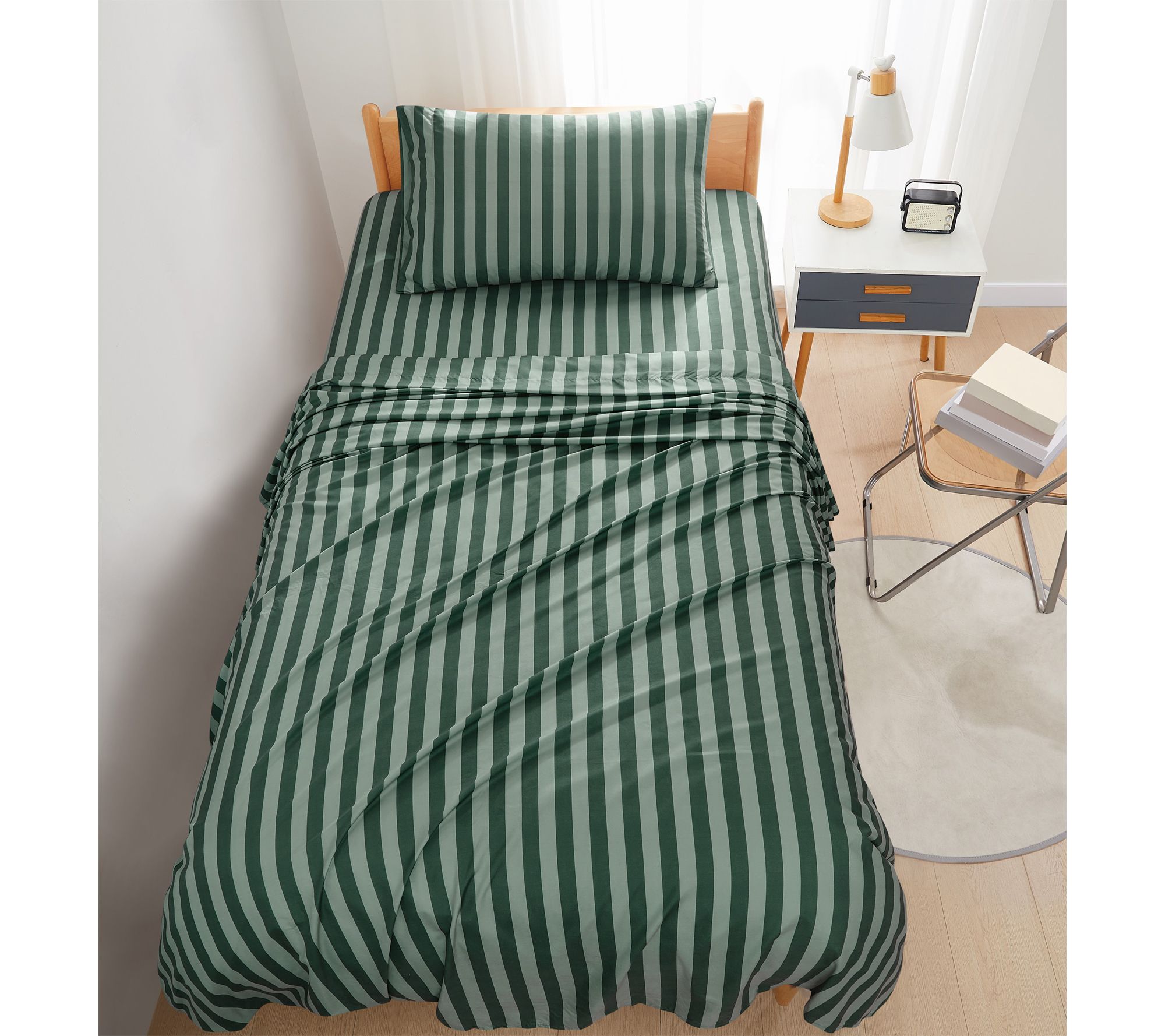 Truly Soft Weston Stripe 3 Piece Twin XL Sheet Set