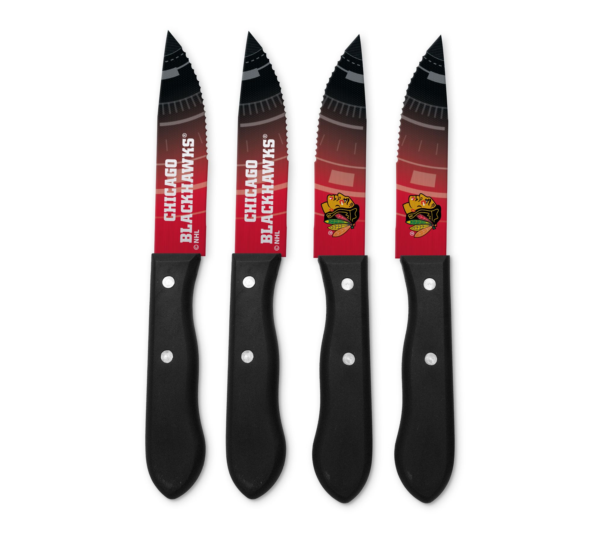 Inglasco, Inc. NHL 4-Piece Steak Knife Set