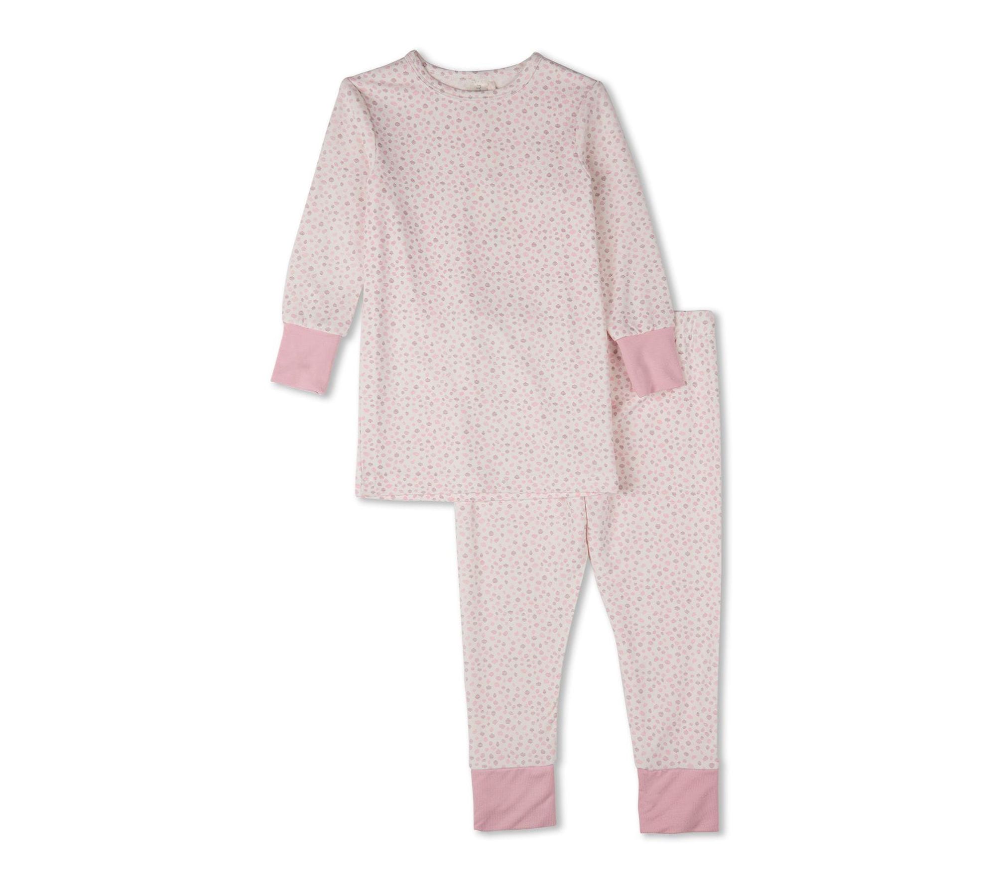 MiniMoi 2 Piece Kids "Abstract Spots" Rayon-Blend Pajama Set