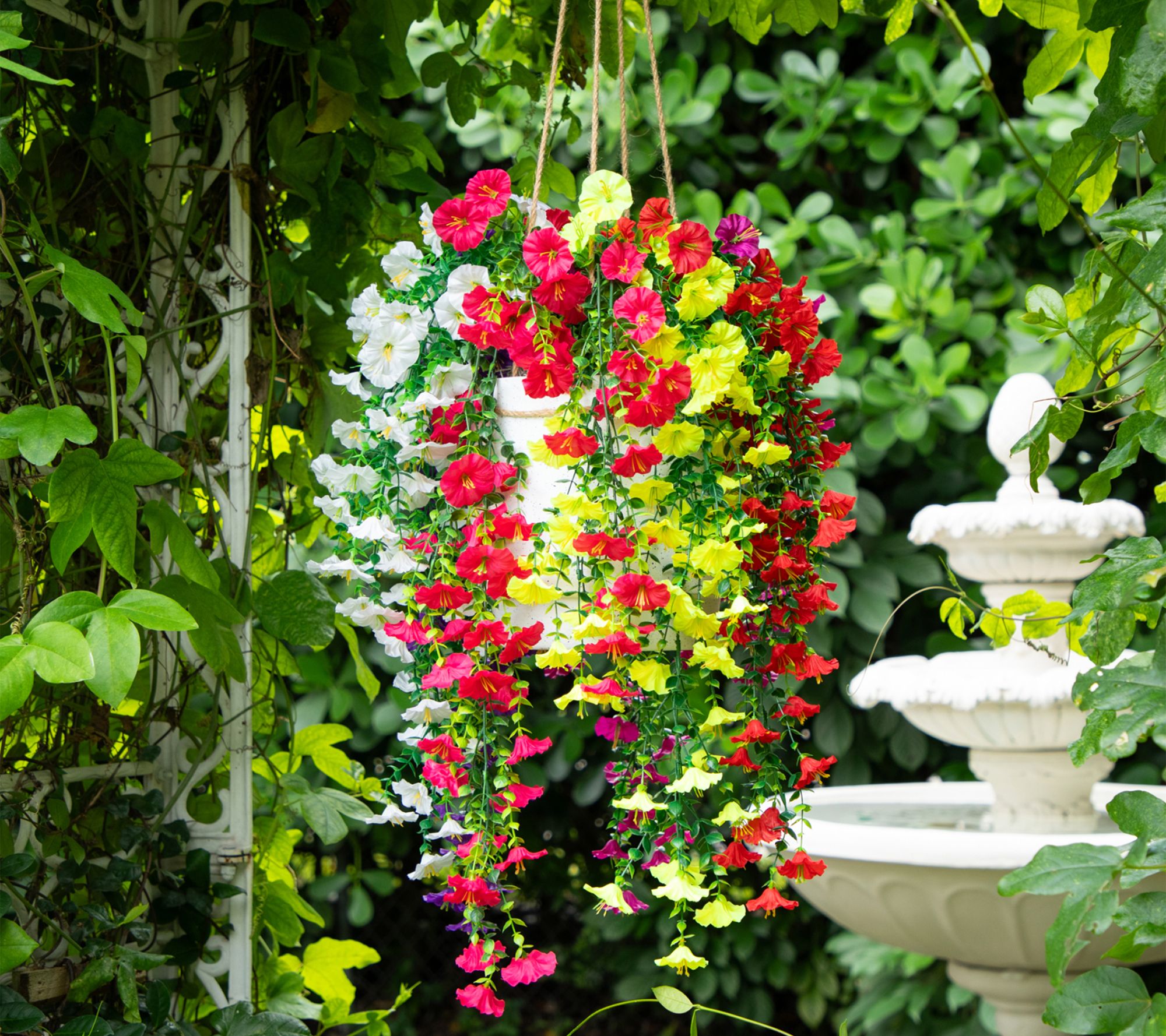  Nearly Natural 30-in UV Resistant Morning Glory- Set of 6