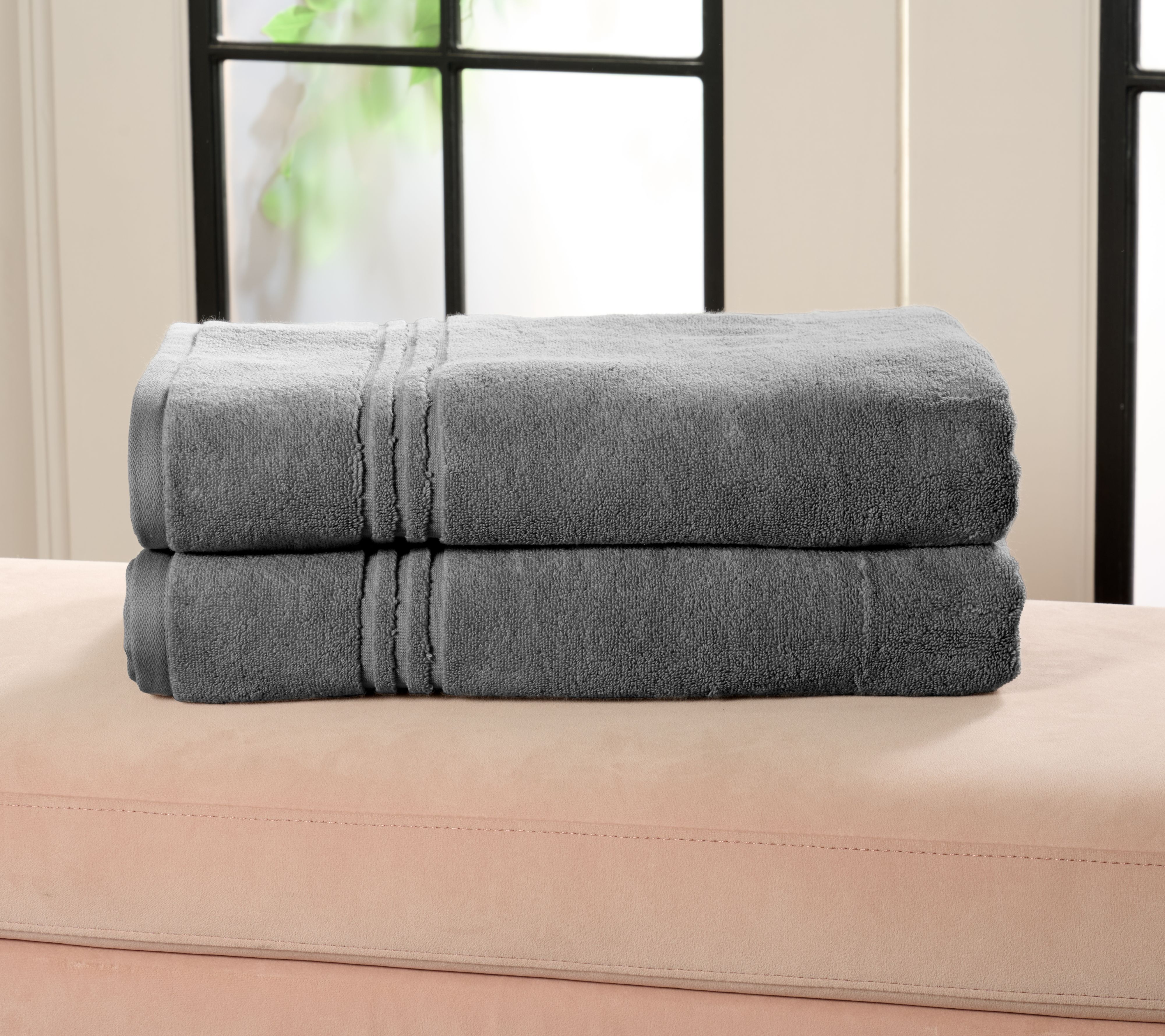 "As Is" Home Reflections Set of 2 100% Cotton Bath Sheets
