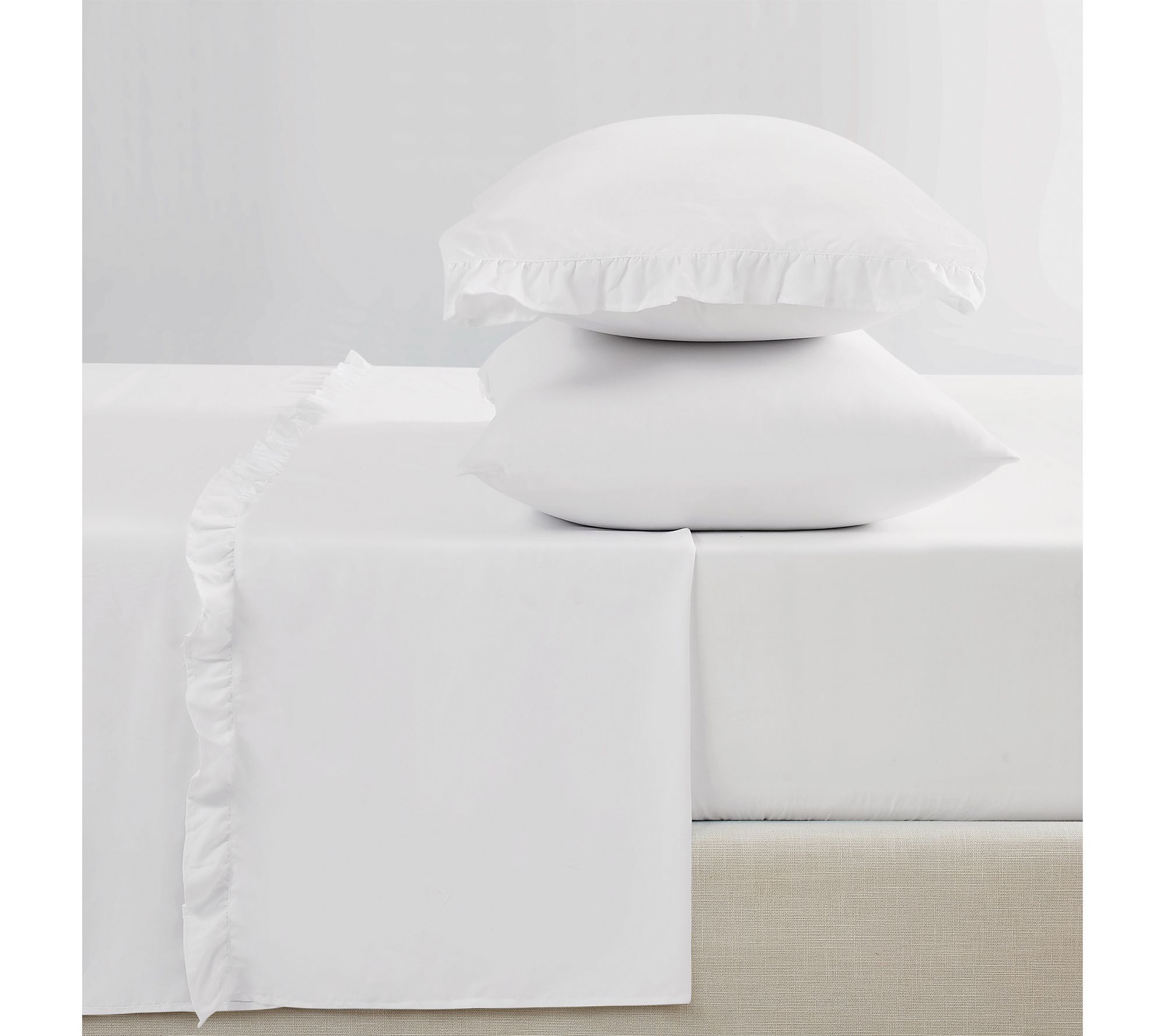 Truly Soft Solid Ruffle Full Sheet Set