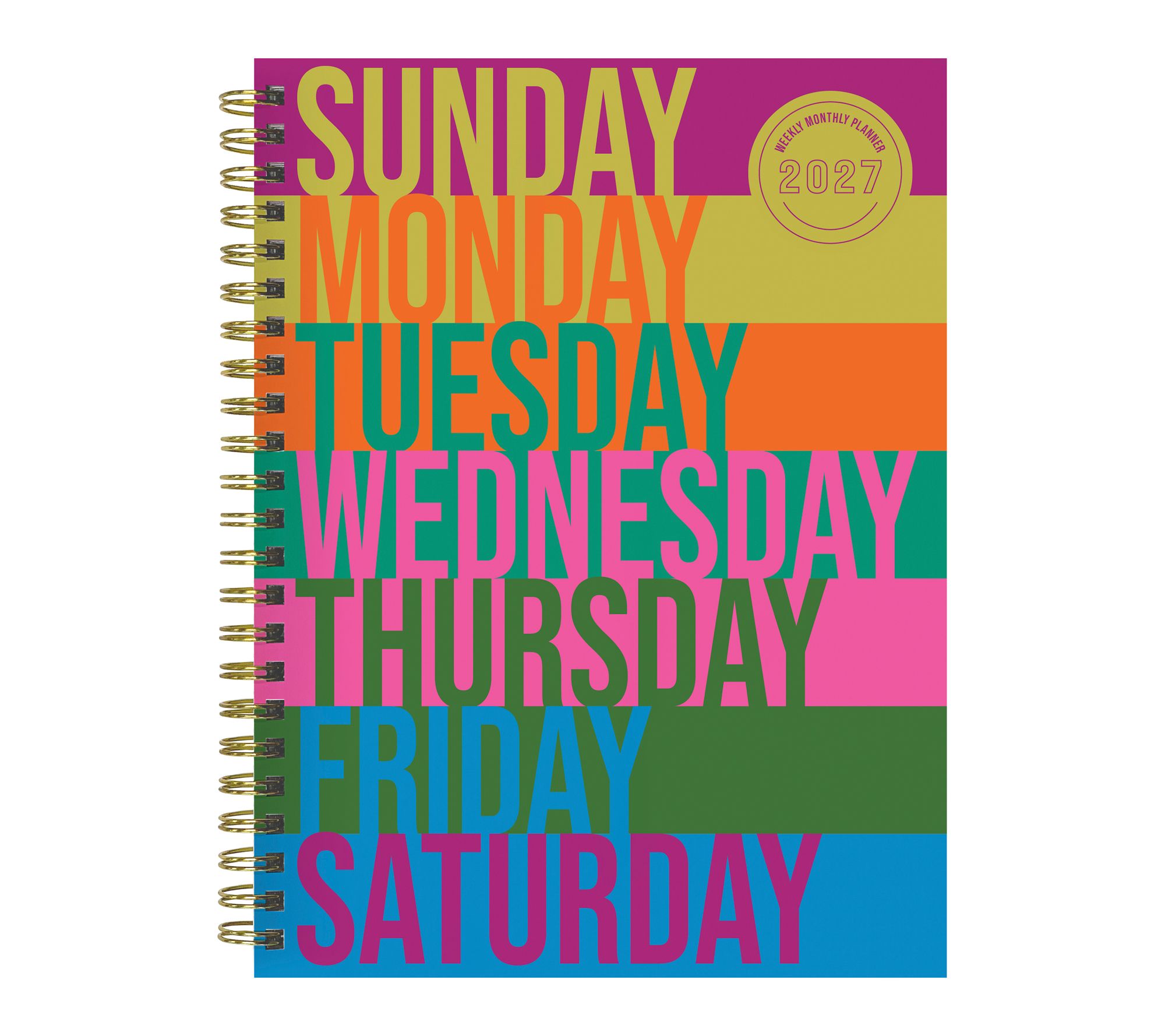 2027 All Week Long Medium Weekly Monthly Planner