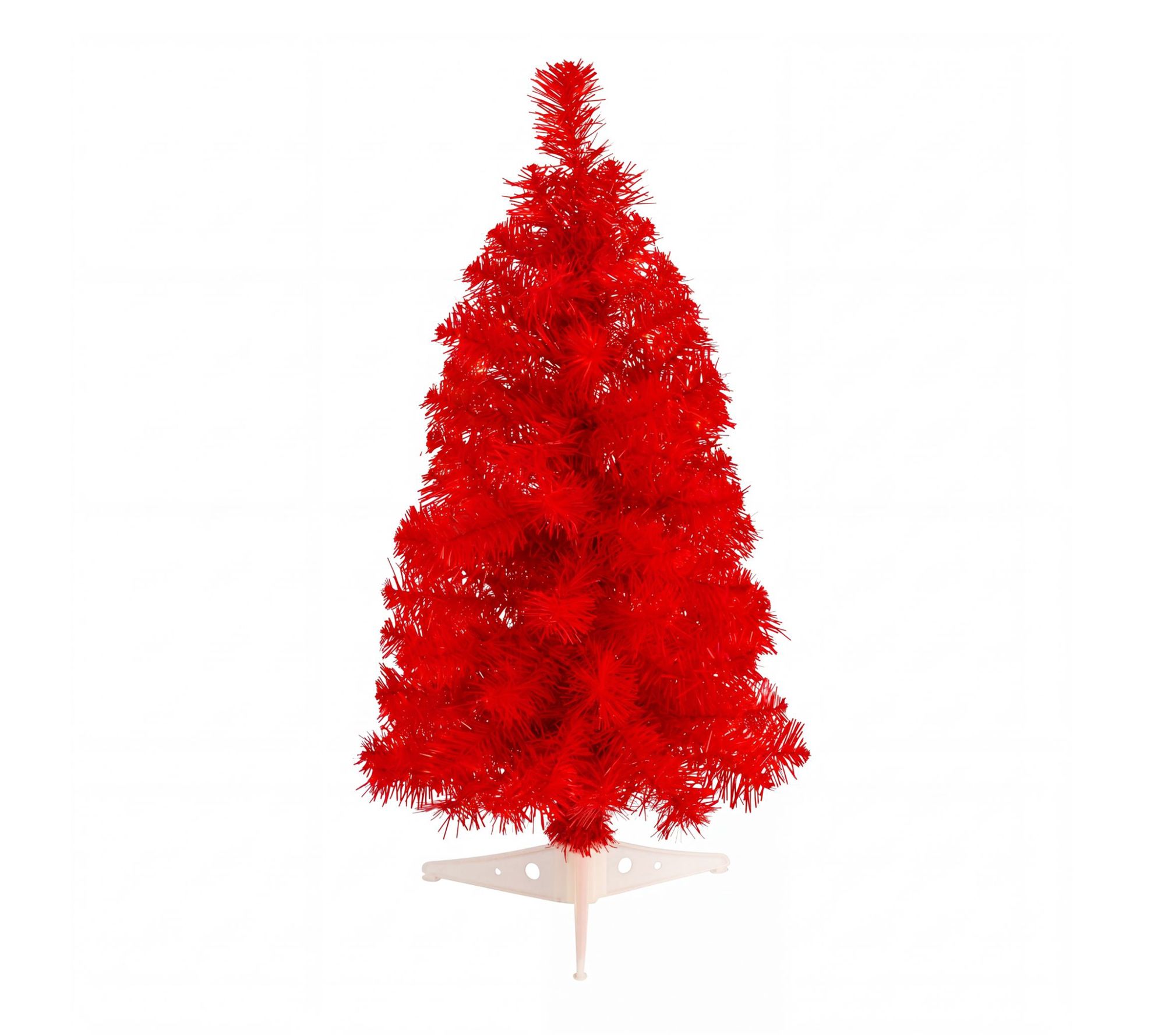 2-ft Red Christmas Tree by Nearly Natural