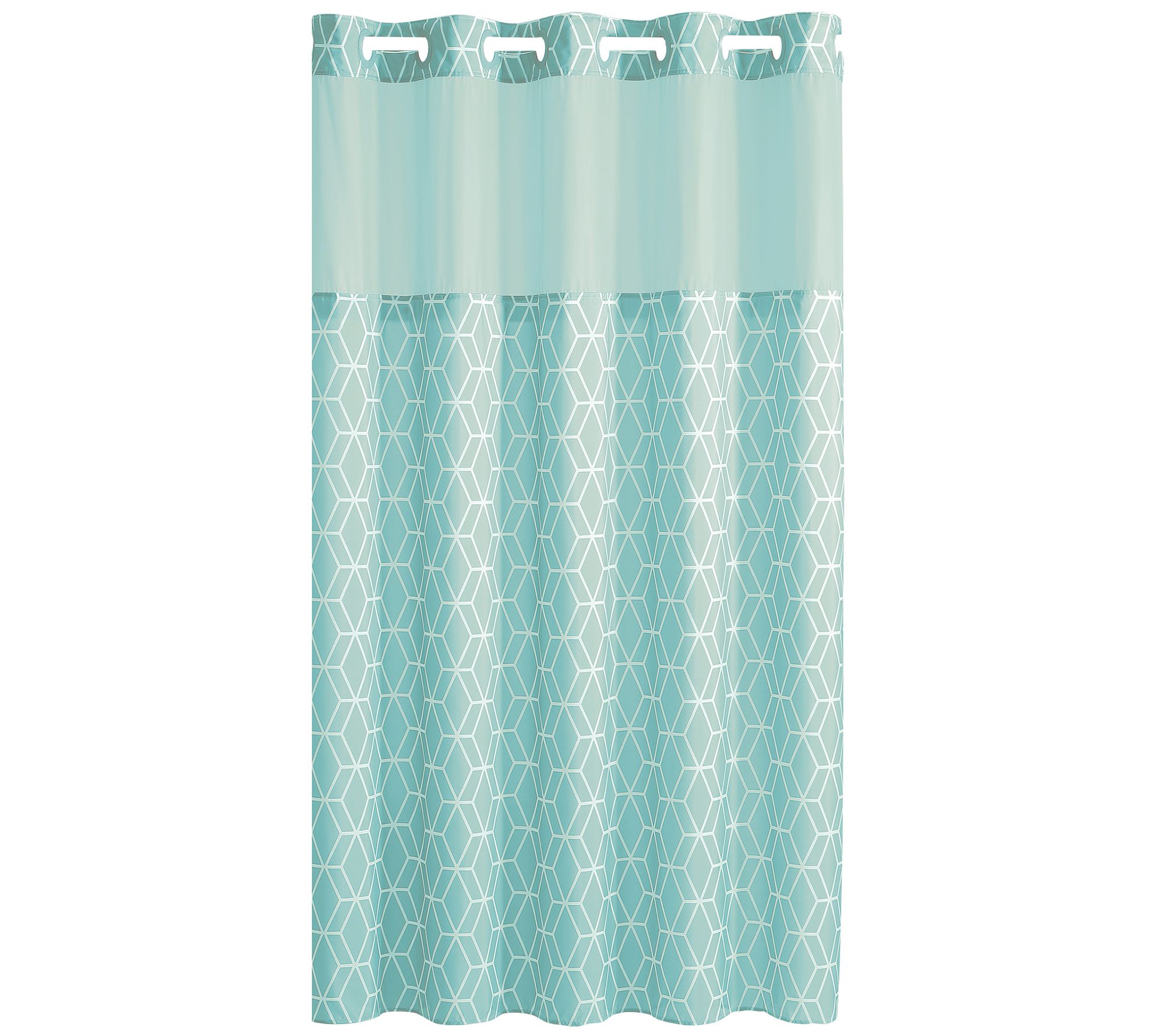 Hookless Prism Shower Curtain with BuiltIn Liner