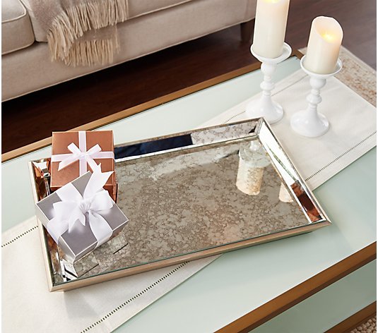 Simply Stunning Mirrored Tray by Janine Graff