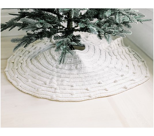 54" Tree Skirt with Pom Poms by Lauren McBride