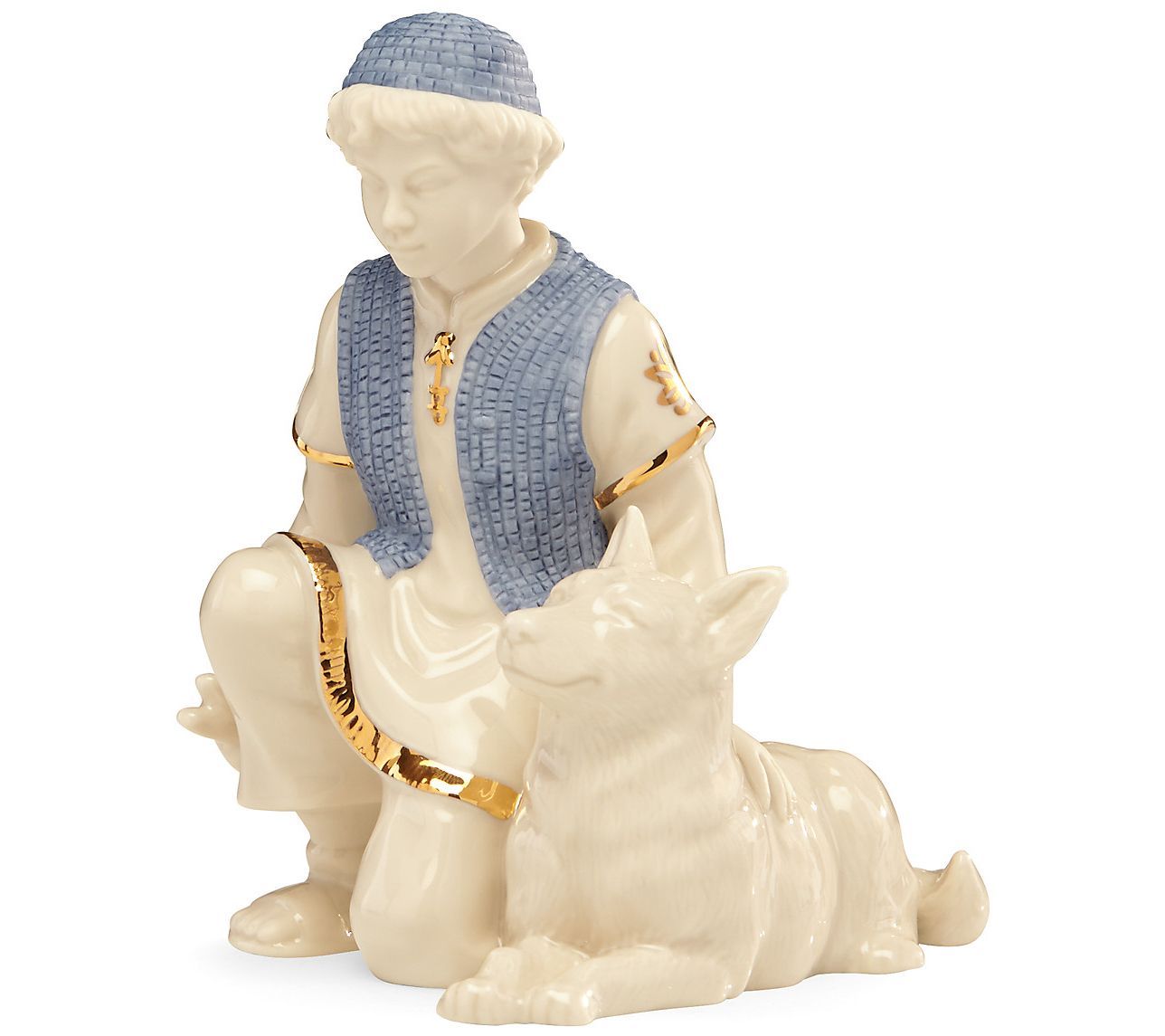 Lenox First Blessing Nativity Shepherd & Dog Fi urine