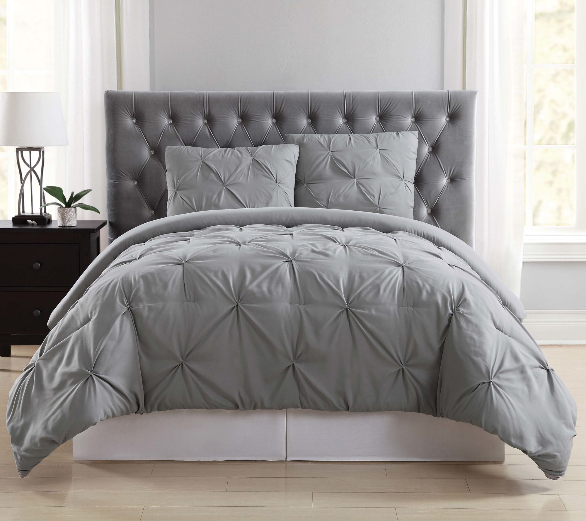 Truly Soft Pleated King Comforter Set