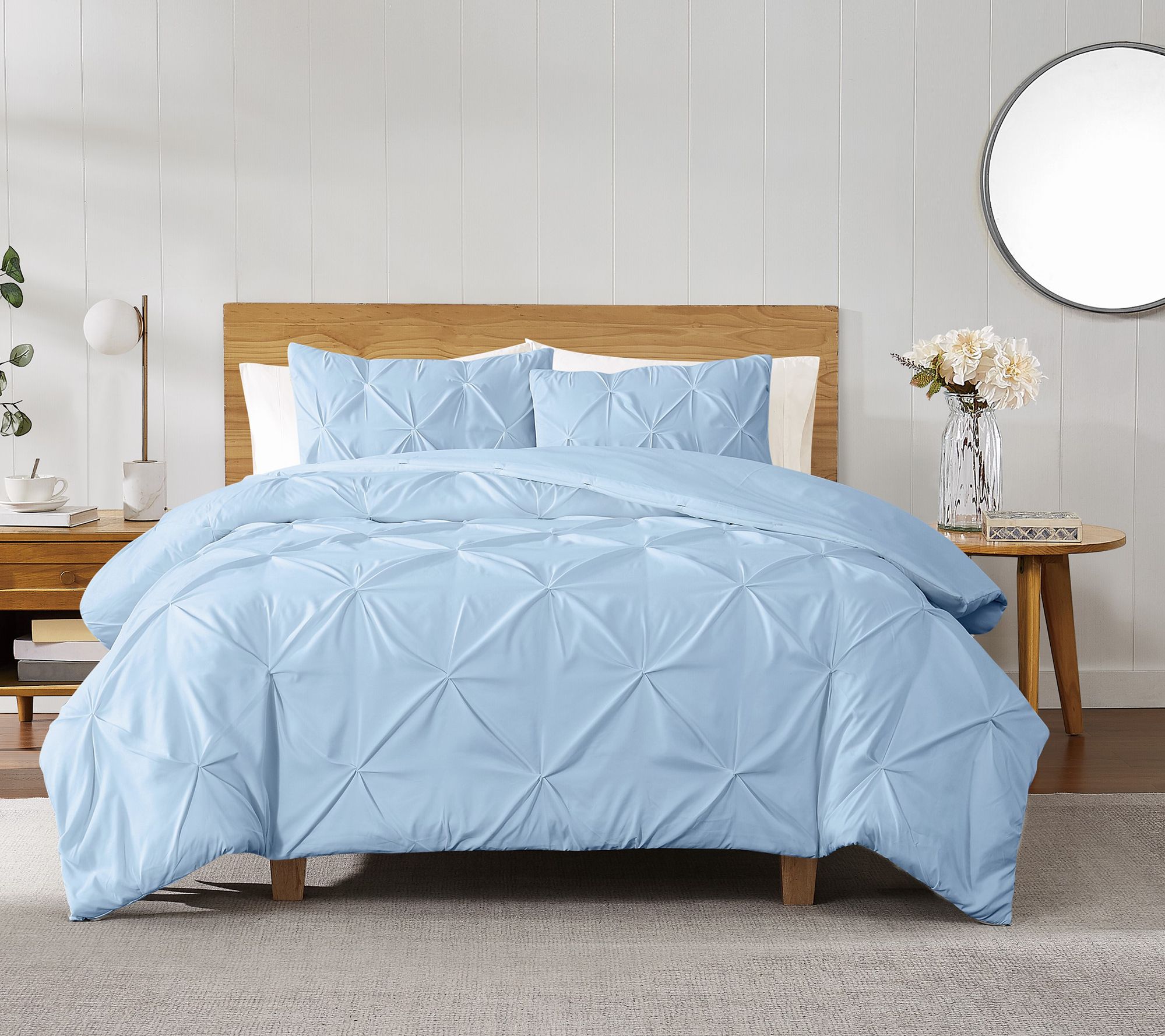 Truly Soft Pleated King Comforter Set