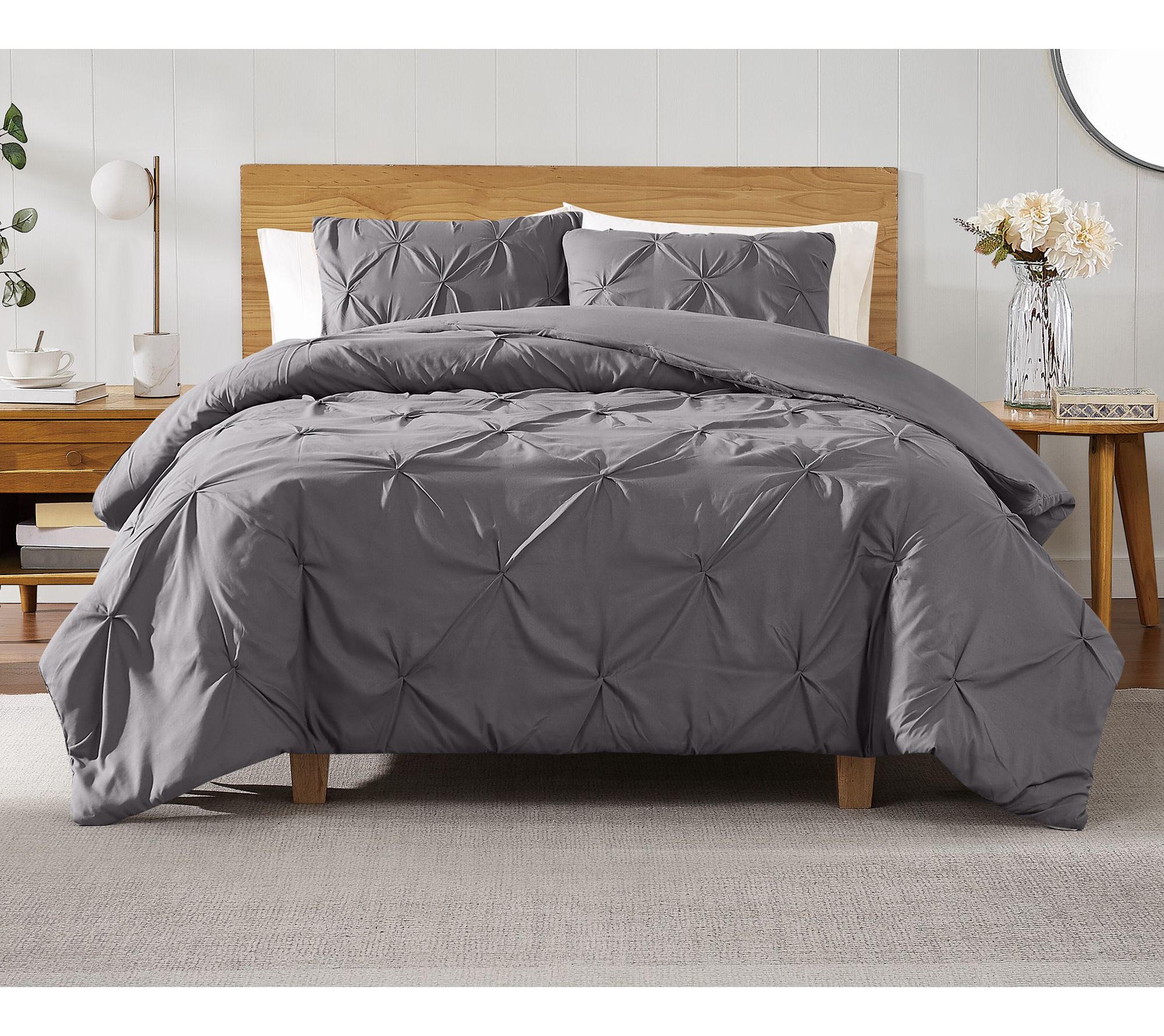Truly Soft Pleated King Comforter Set