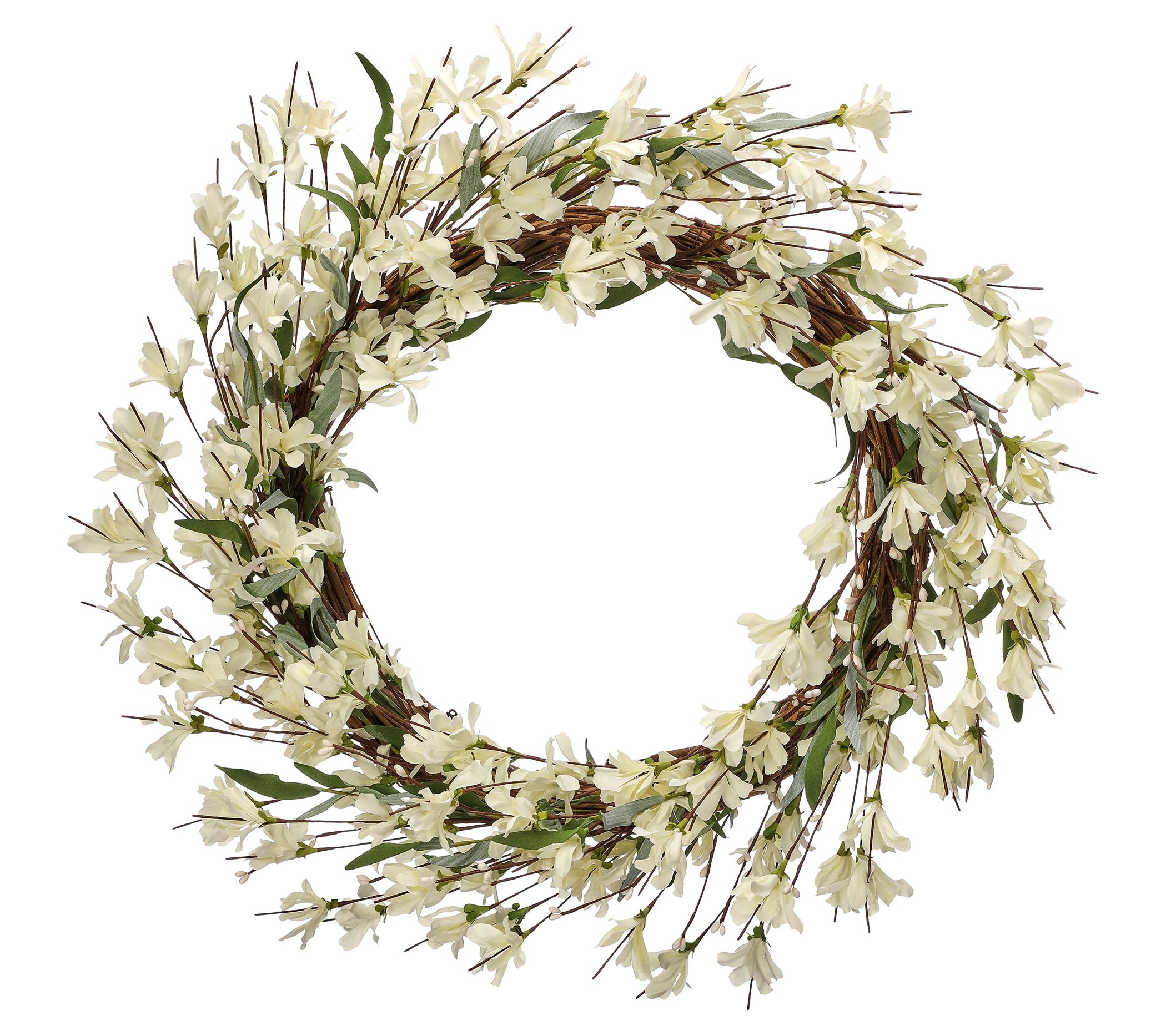 Pip Berry - White Wreath 6 Inside / 14 Outside Diameter - All Seasons