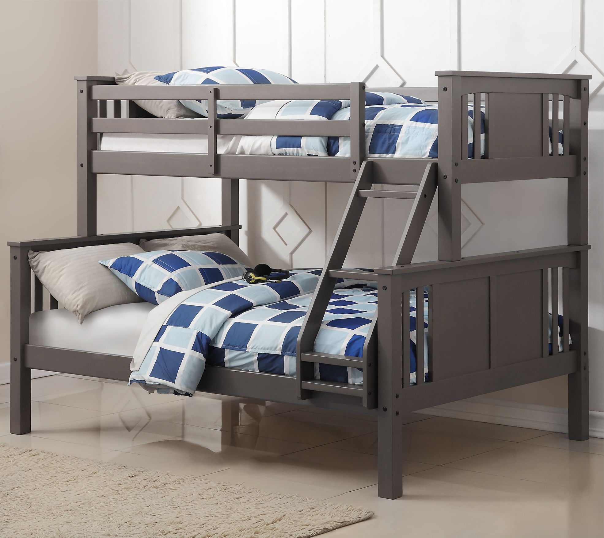 Full Princeton Mission Bunk Bed Qvc Com, Valerie Full Over Full Bunk Bed