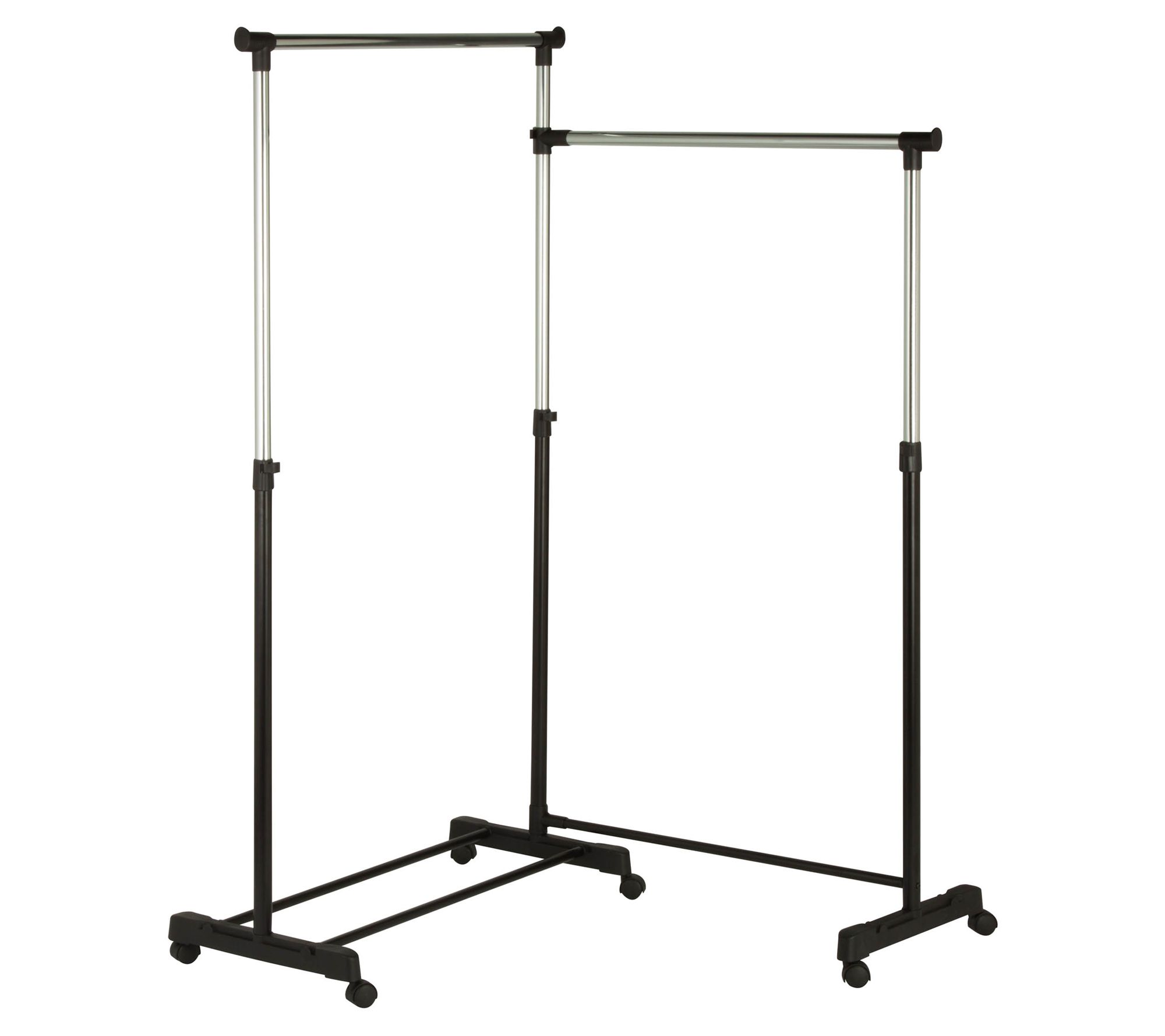 Honey-Can-Do Dual-Bar Corner Garment Rack - QVC.com