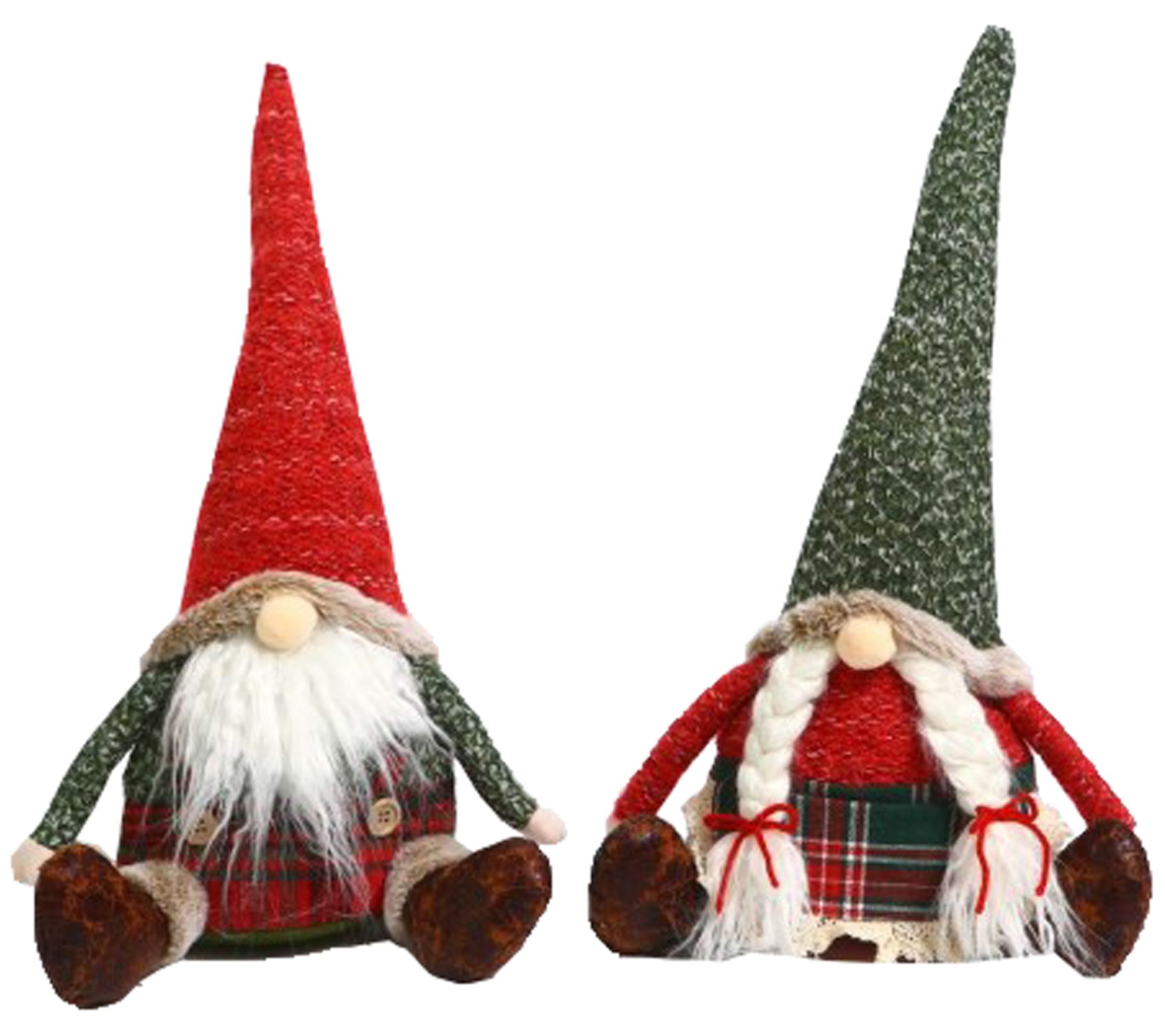 Santa's Workshop Inc.9" Country Gnomes, Set of
