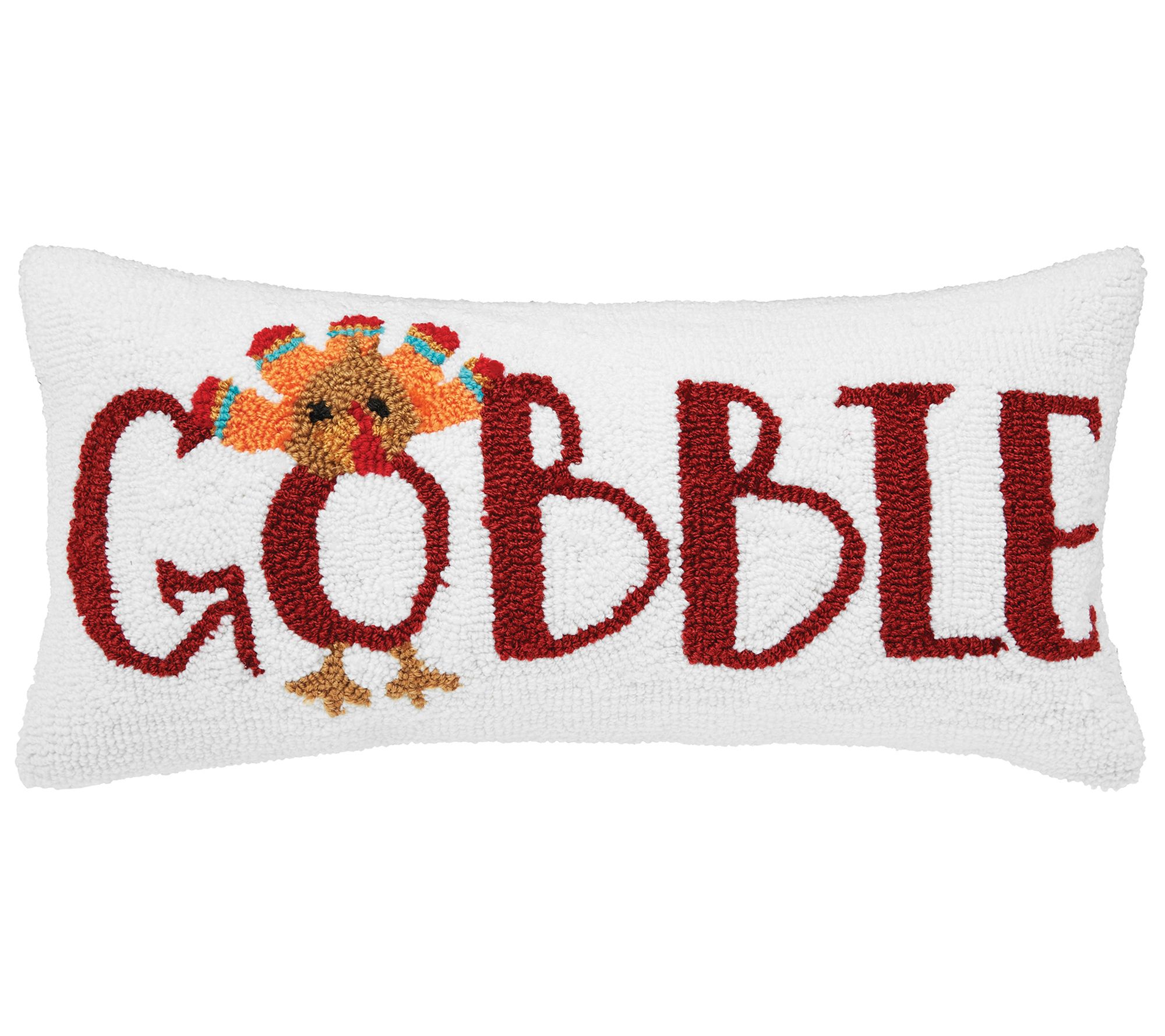 C&F Home 10" x 20" Gobble Hooked Throw Pillow