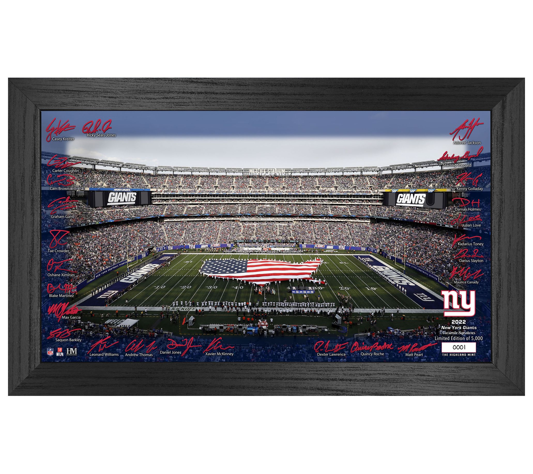 The Highland Mint | Chicago Bears 2022 Signature Gridiron Collection Frame